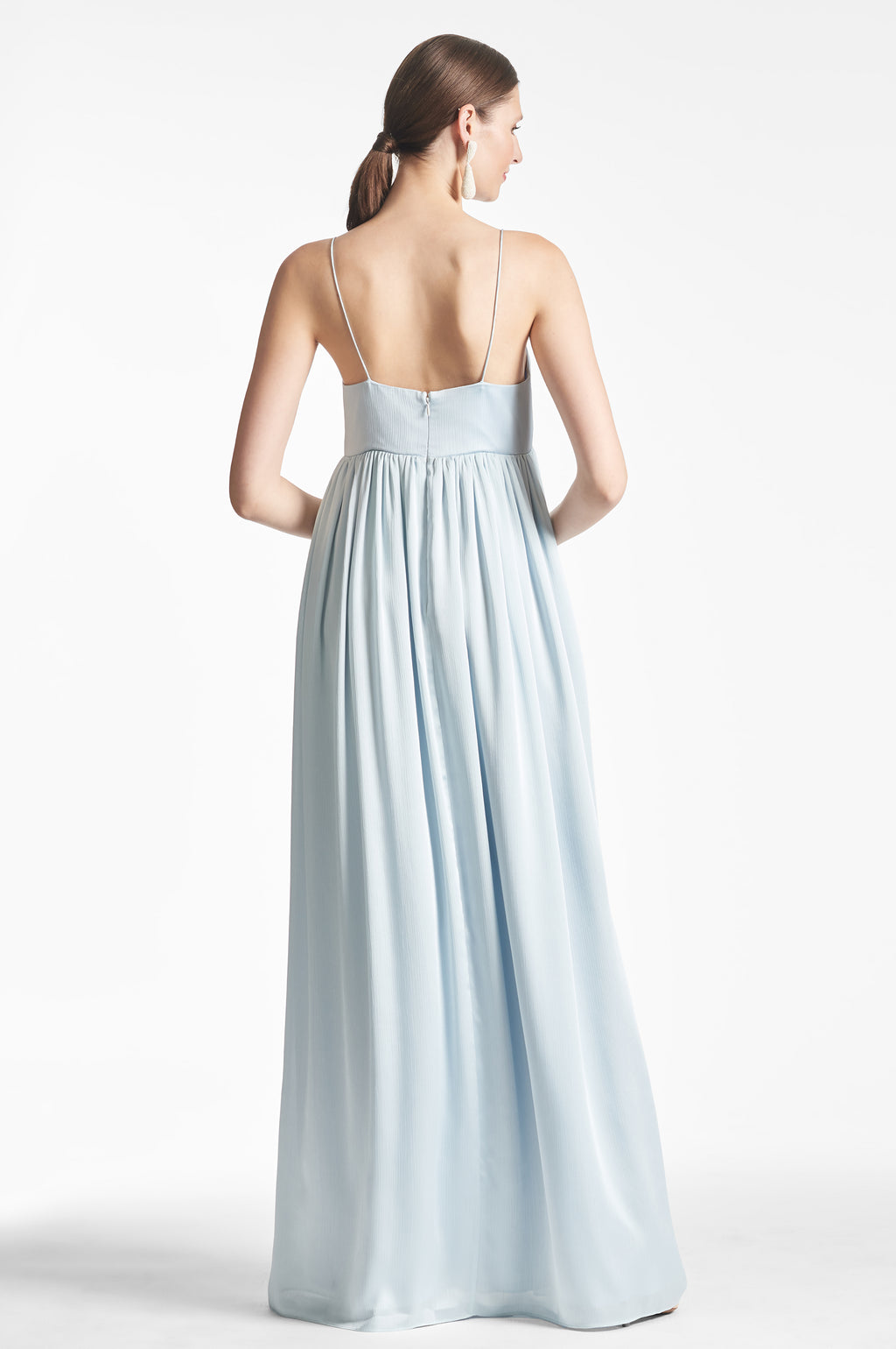 Ice blue chiffon on sale dress