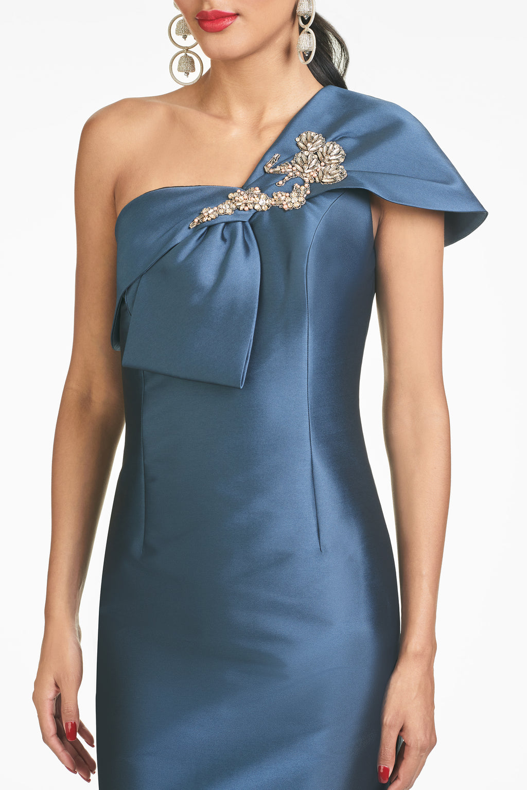 Steel blue 2025 cocktail dress