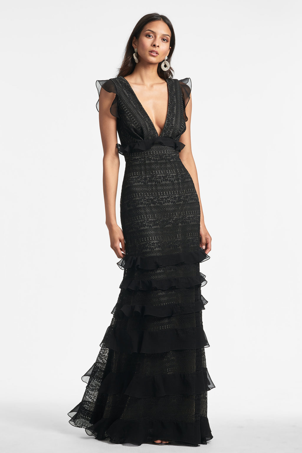 Serafina Gown In Black - Sachin & Babi