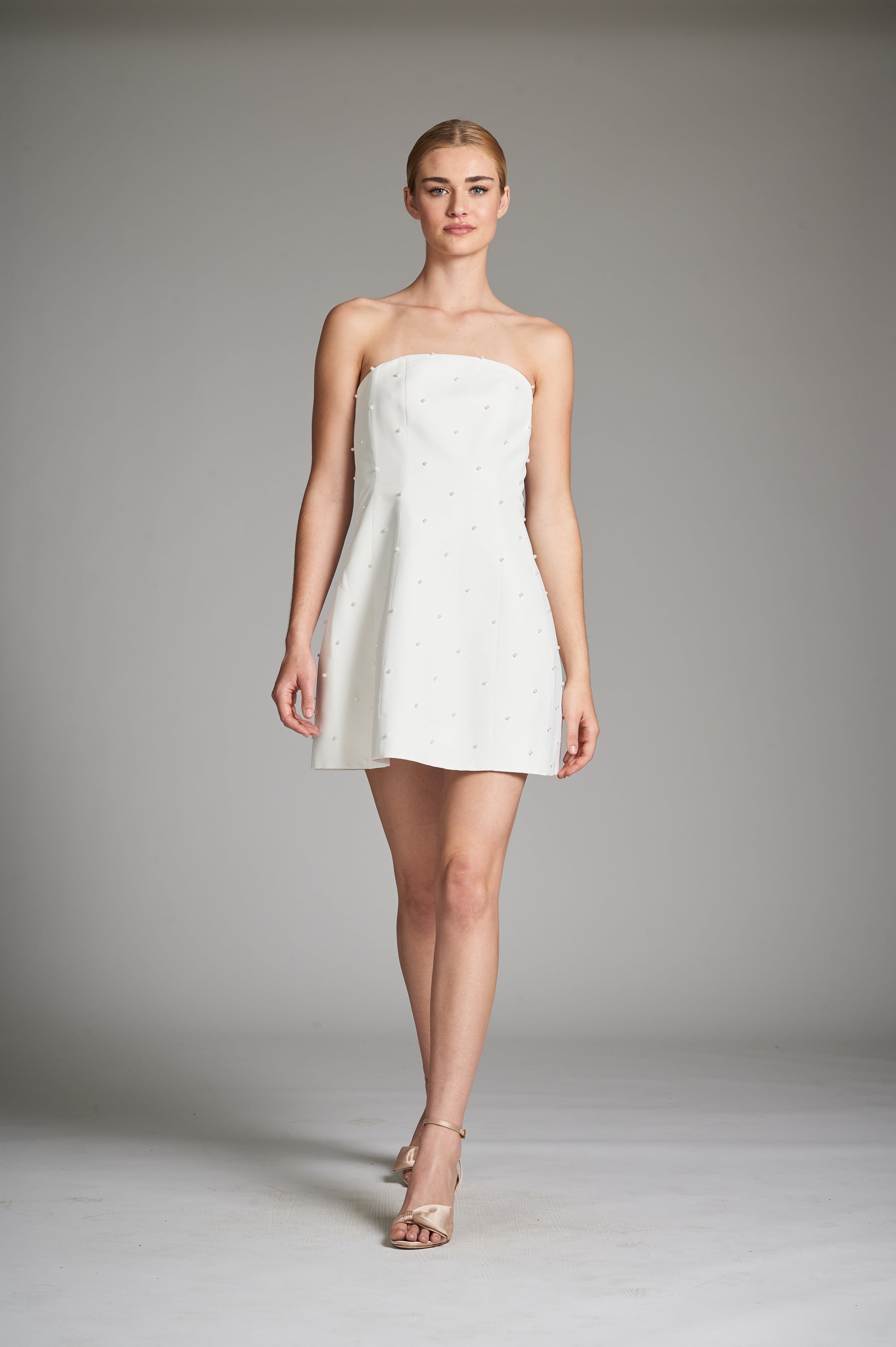 Alanna Dress - Ivory/Pearls