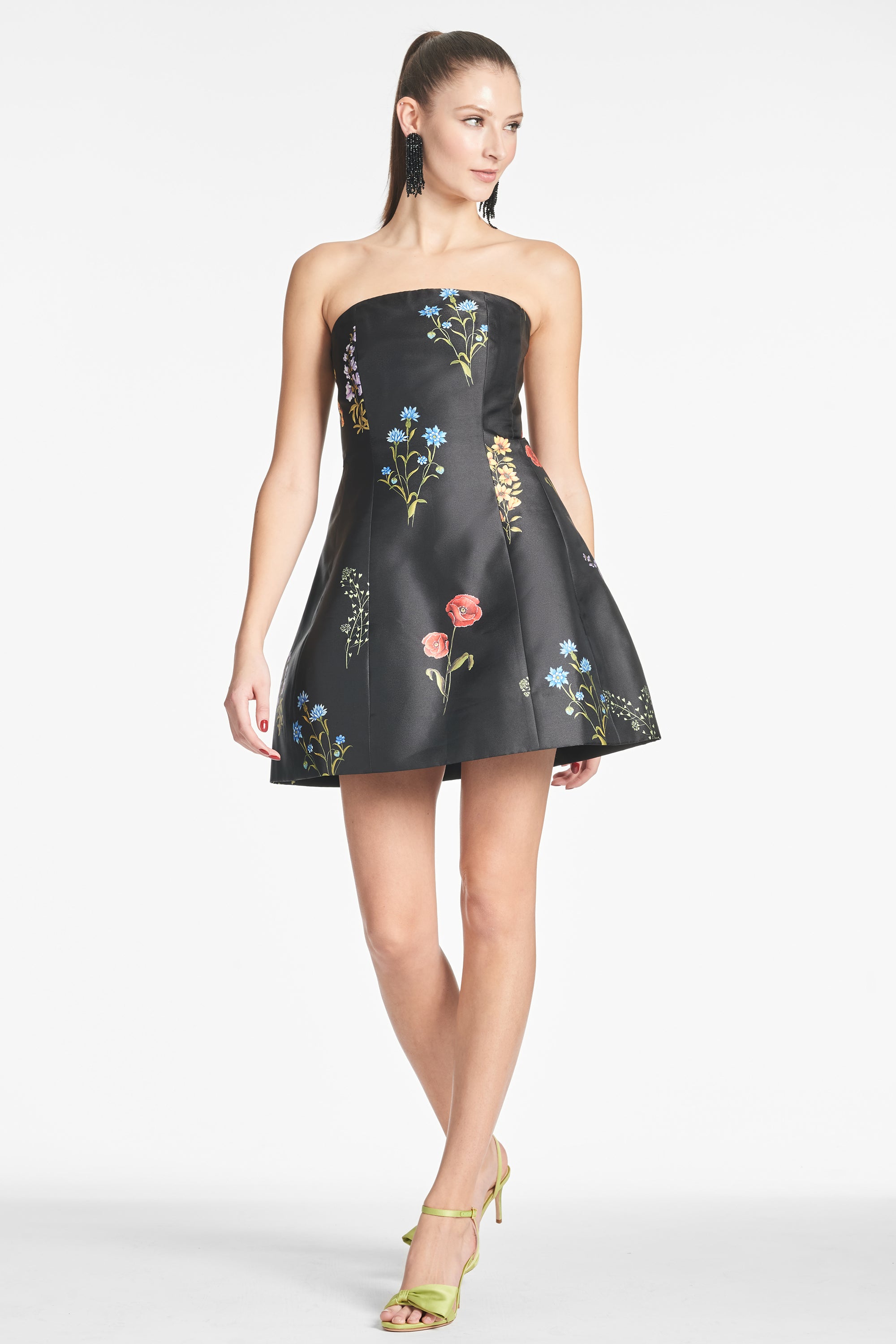 Alanna Dress - Noir Bouquet