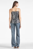 Tuxedo Sequin Alli Pant - Gunmetal - Final Sale