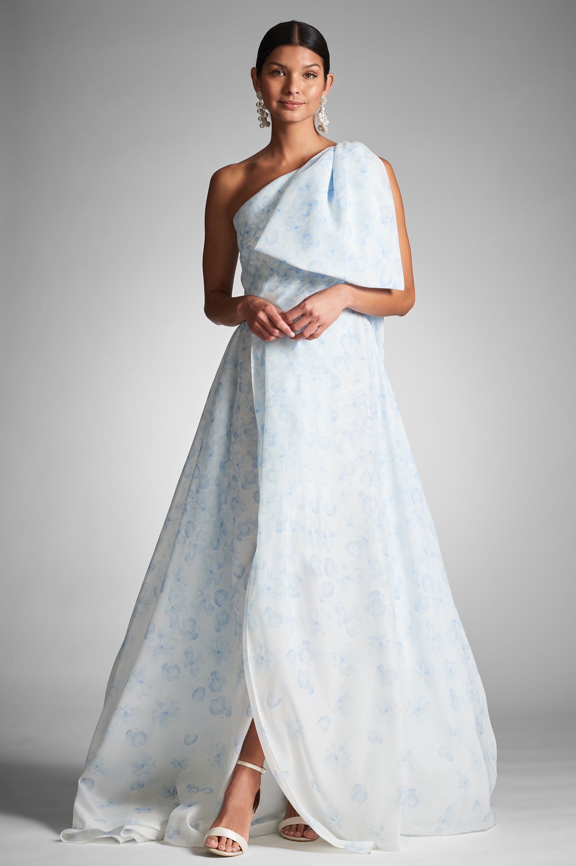 Anouk Gown - Blue Degrade Floral - Final Sale