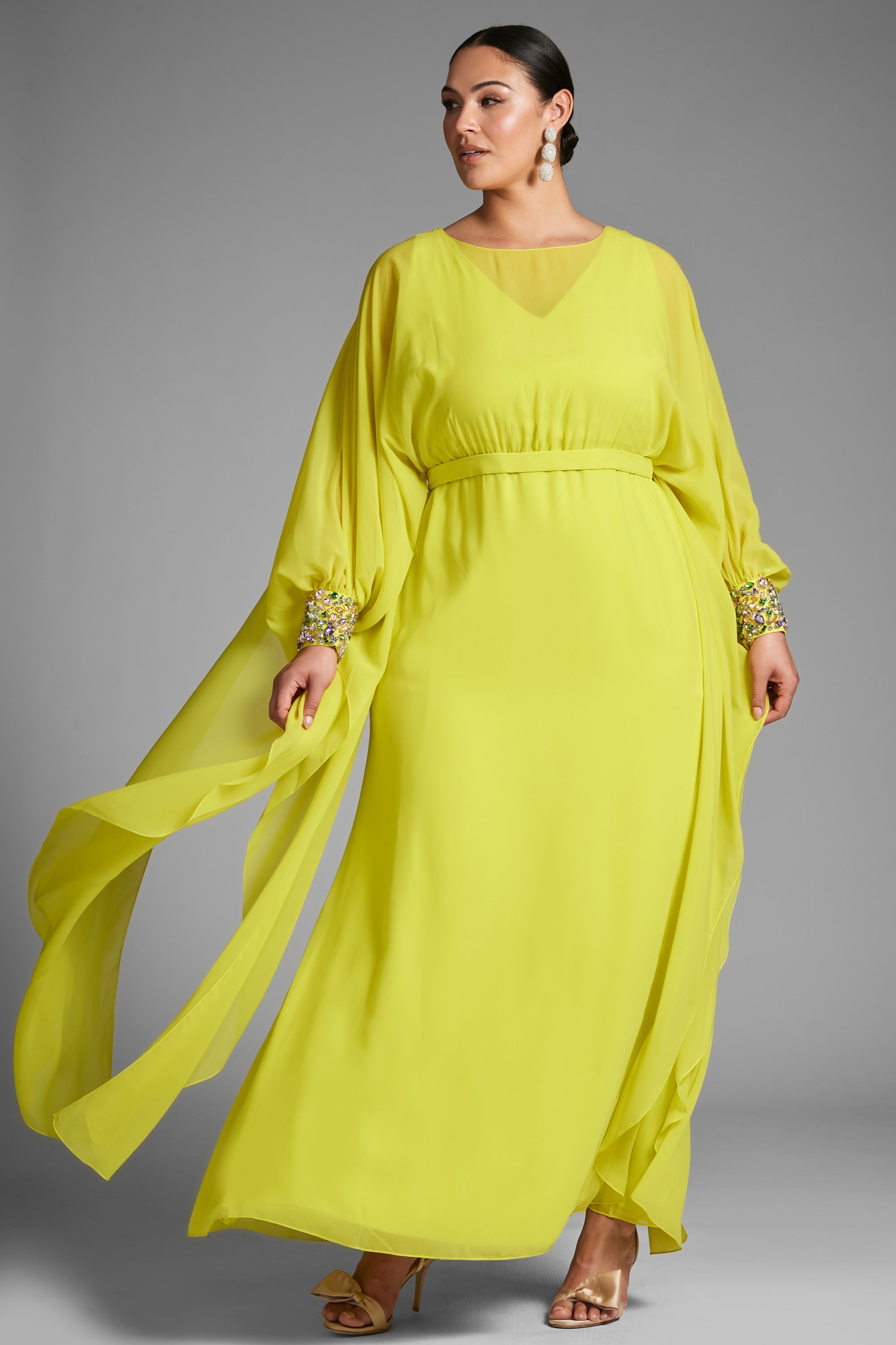 Aphrodite Gown - Neon Limeade - Final Sale