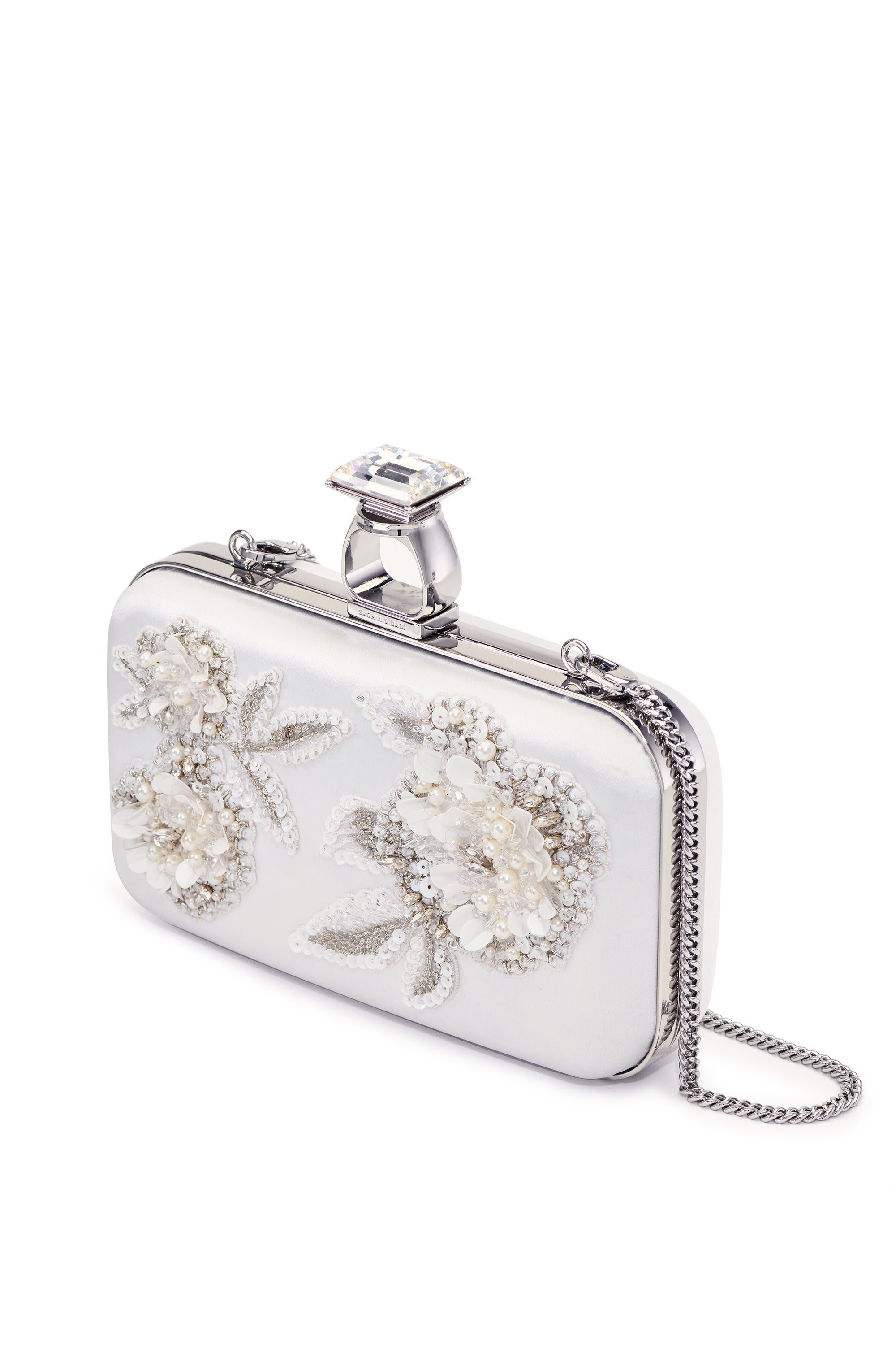 Embellished On The Rocks Clutch - Off White