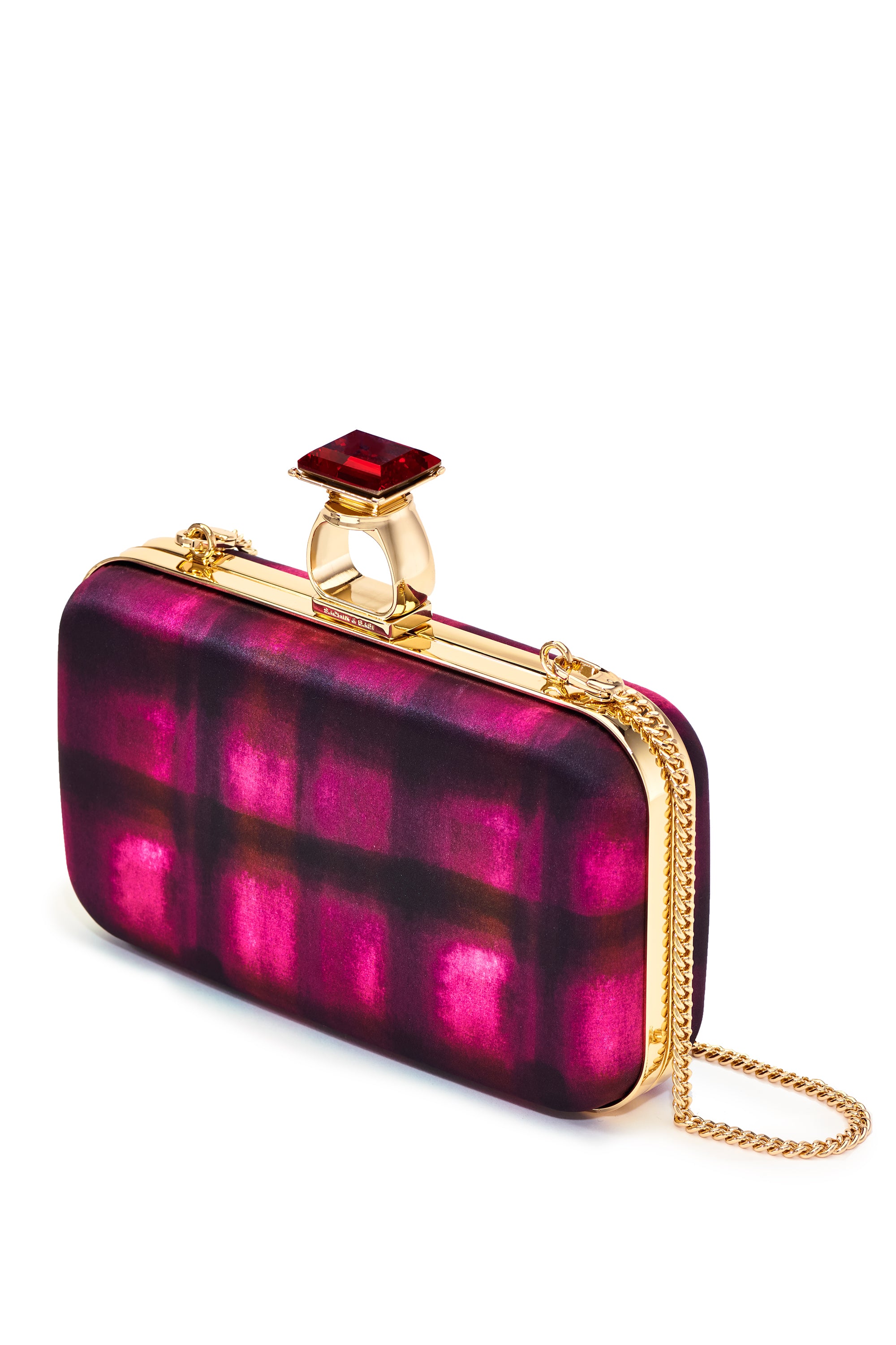 On The Rocks Clutch - Pink Shibori