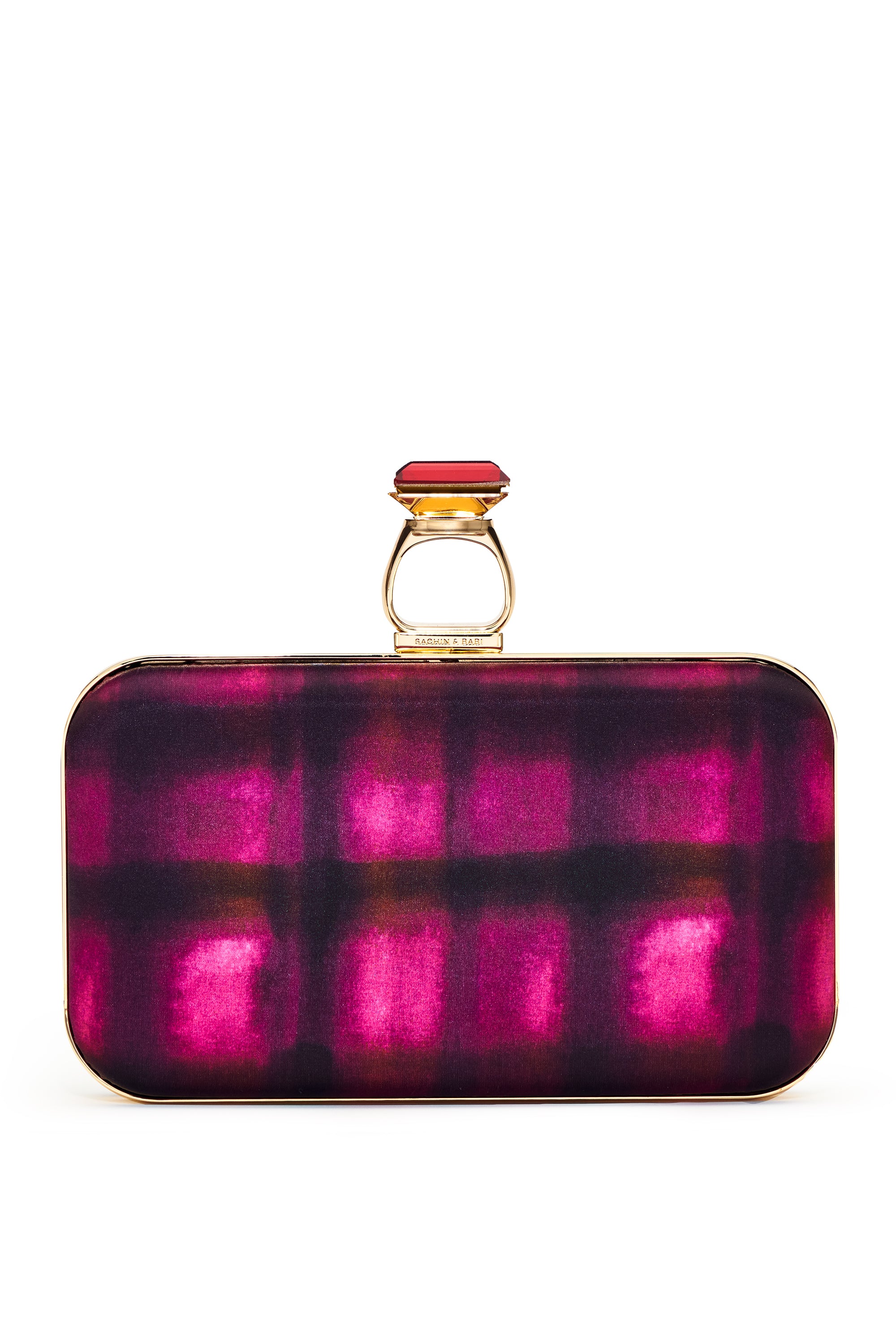 On The Rocks Clutch - Pink Shibori