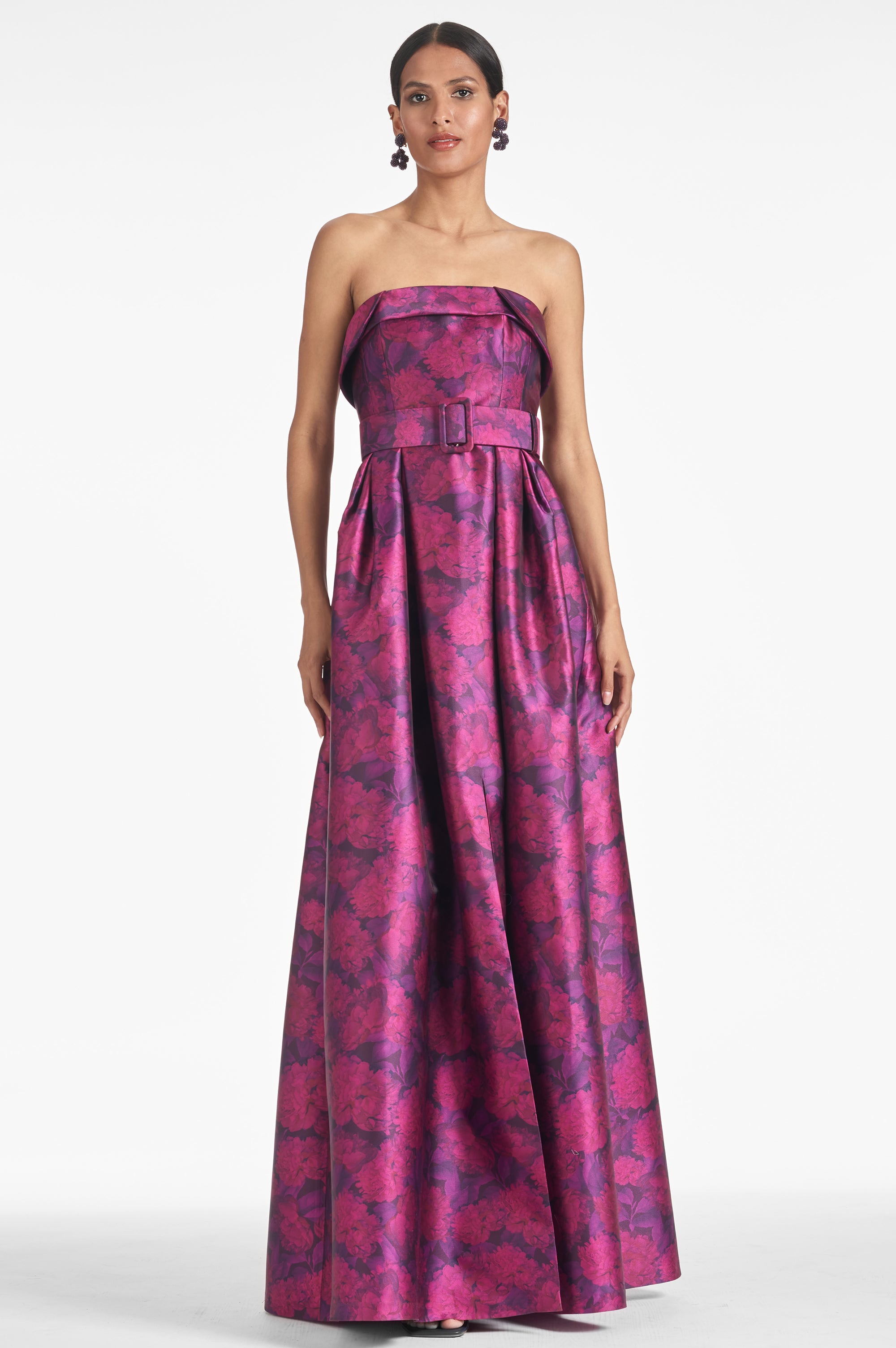 Brielle Gown - Magenta Bloom - Final Sale