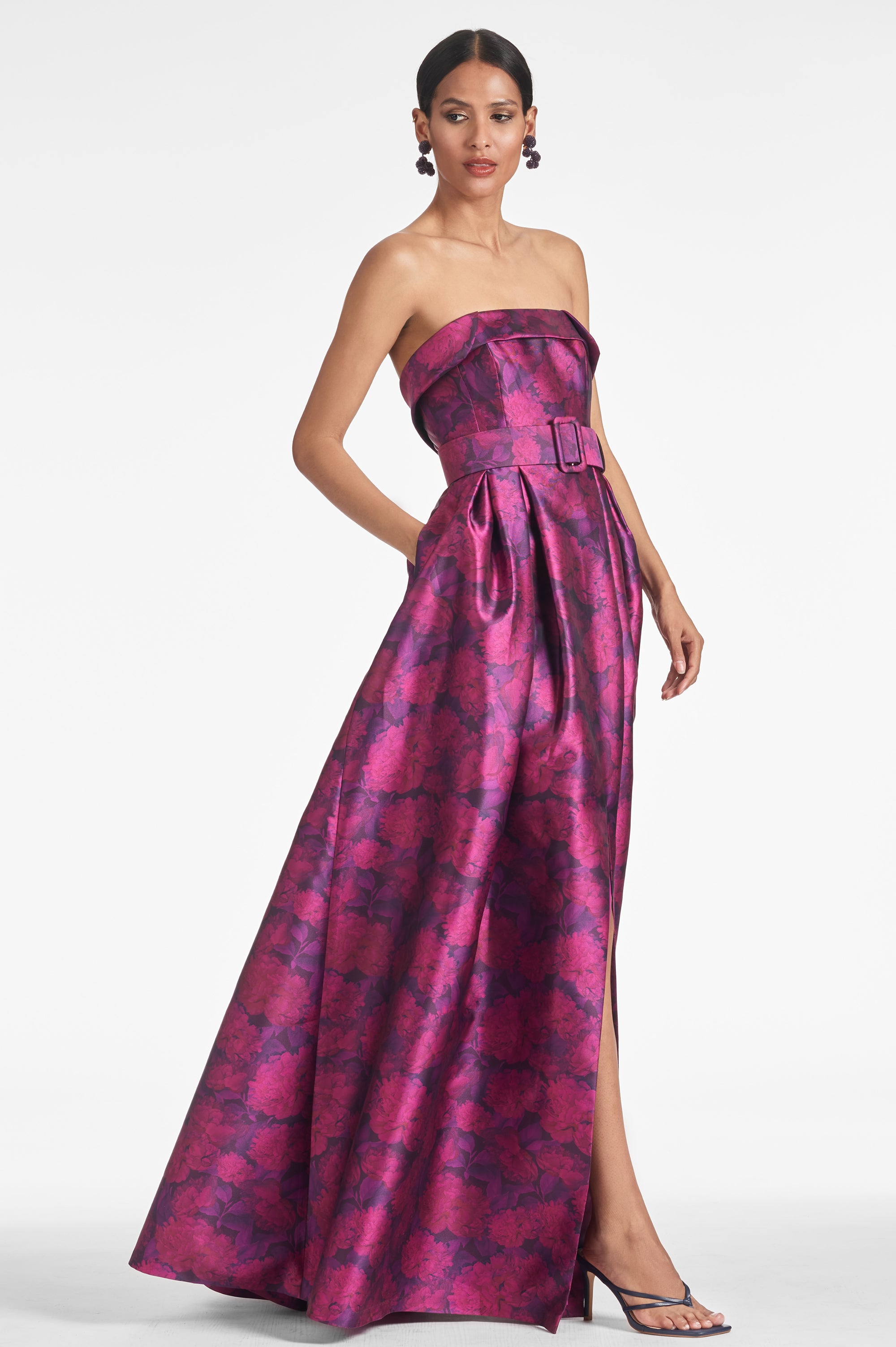 Brielle Gown - Magenta Bloom - Final Sale