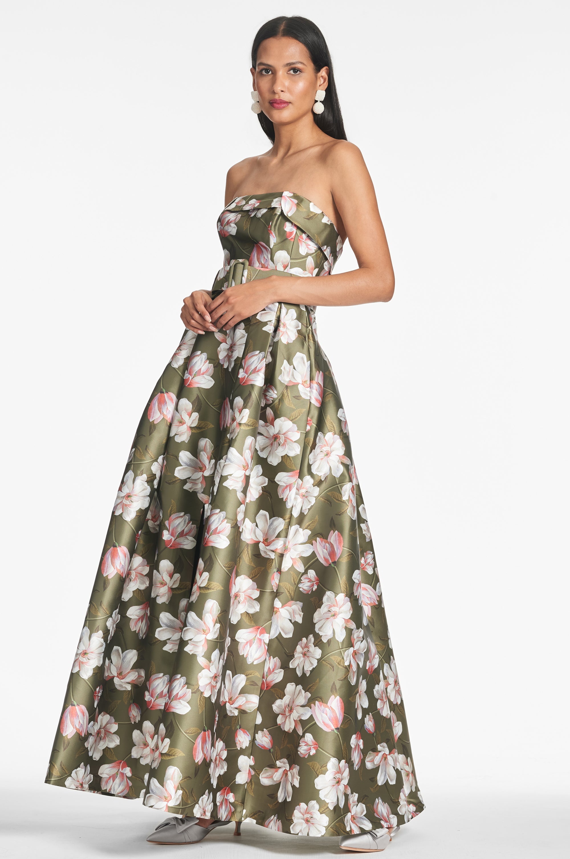 Brielle Gown - Moss Magnolia - Final Sale