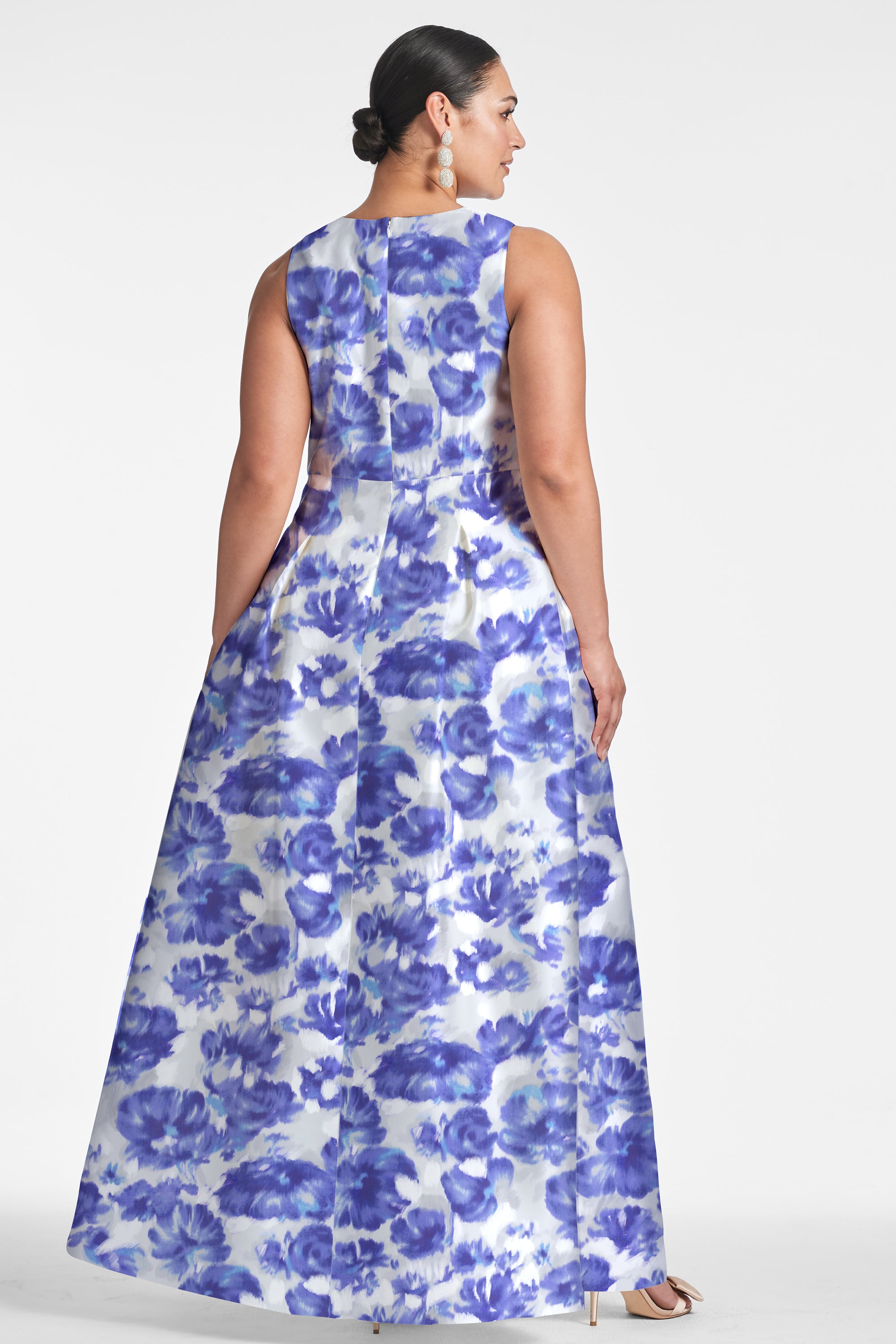 Brooke Gown - Azure Watercolor Floral