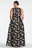 Brooke Gown - Black Venetia Petal