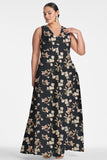 Brooke Gown - Black Venetia Petal