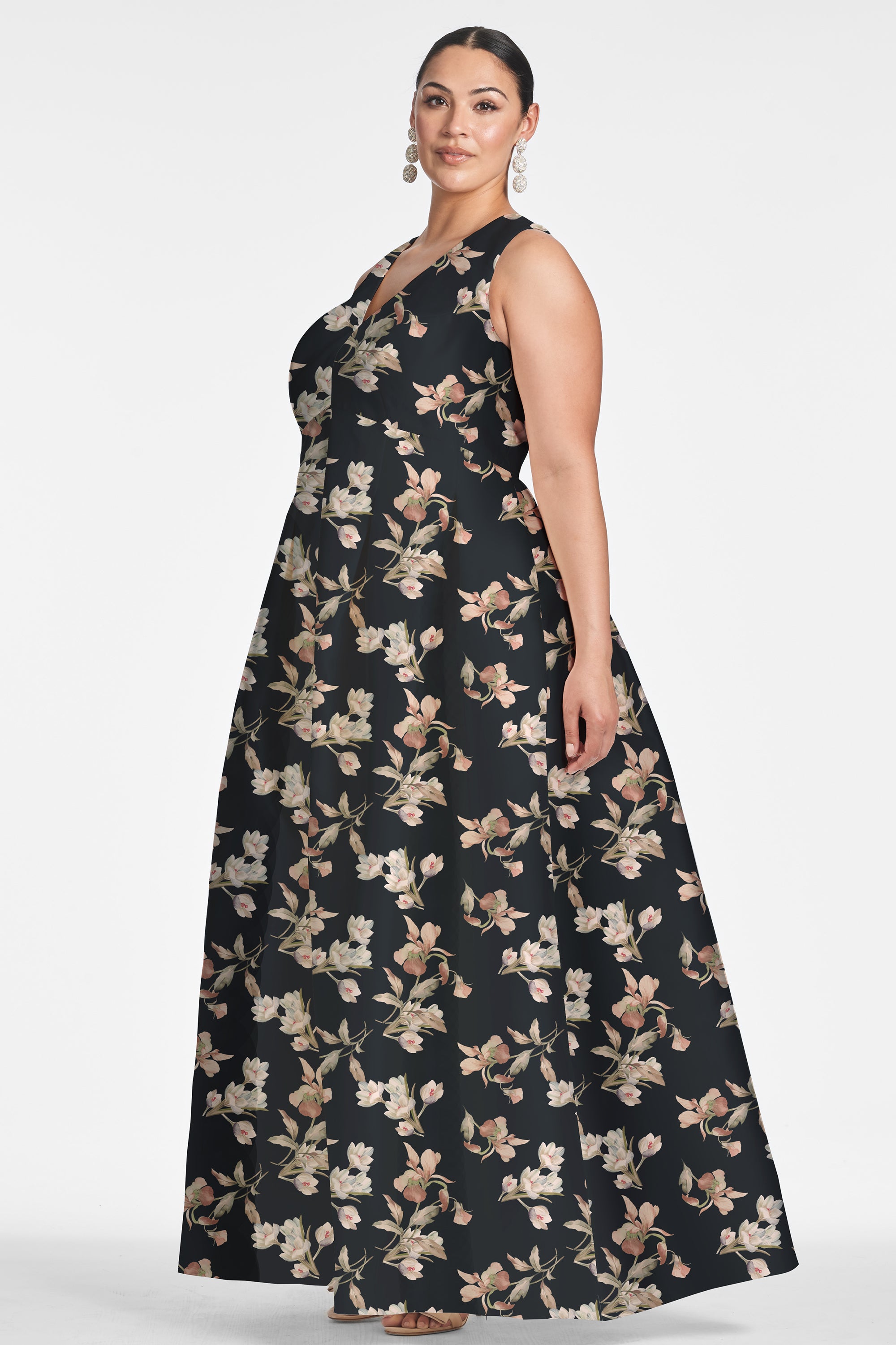 Brooke Gown - Black Venetia Petal