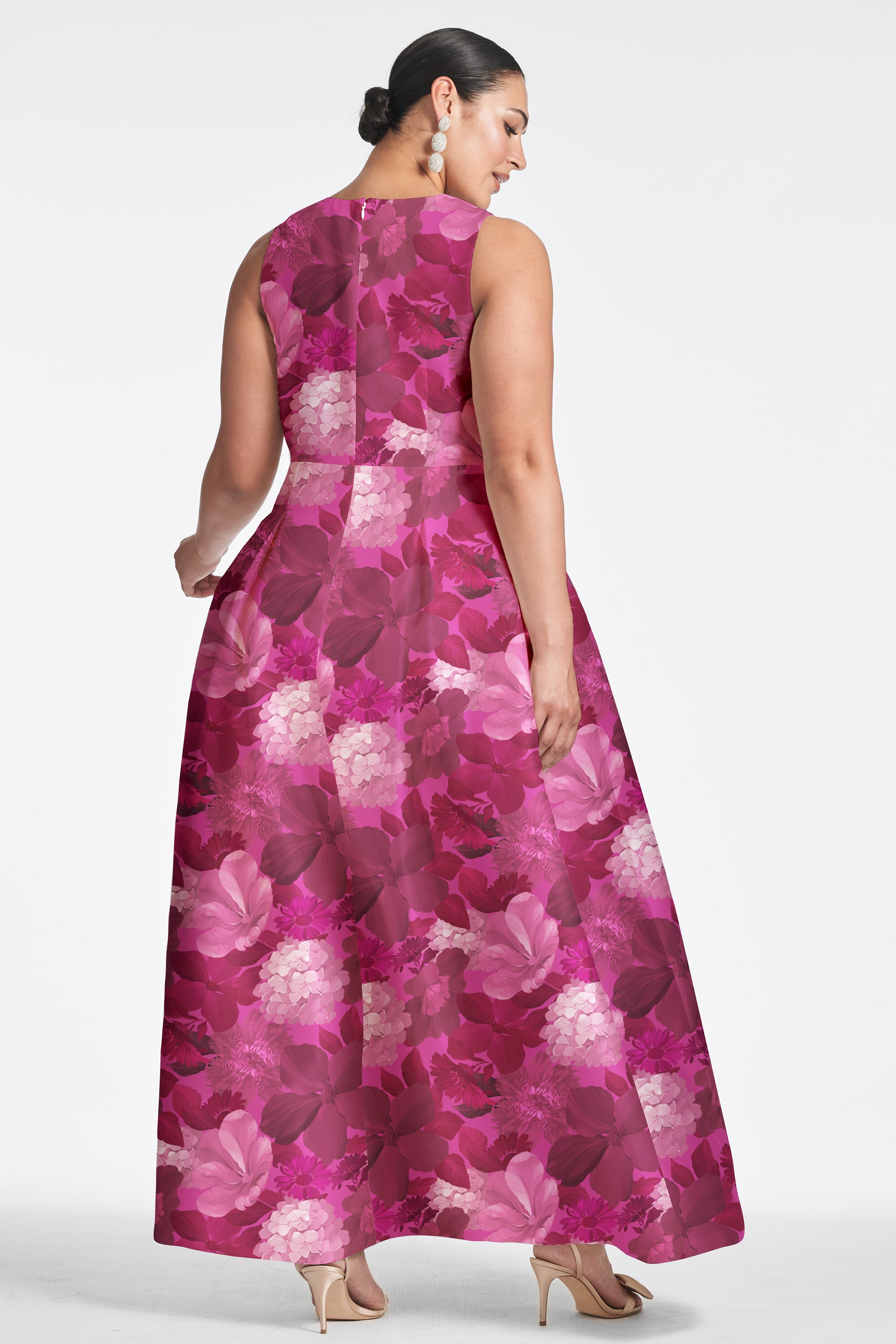 Brooke Gown - Magenta Bella Bouquet - Final Sale