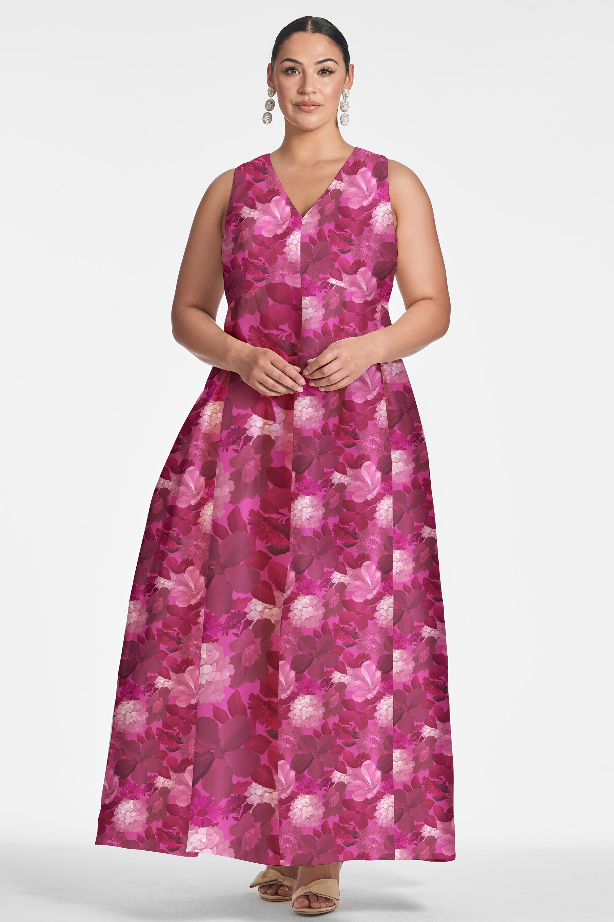 Brooke Gown - Magenta Bella Bouquet - Final Sale