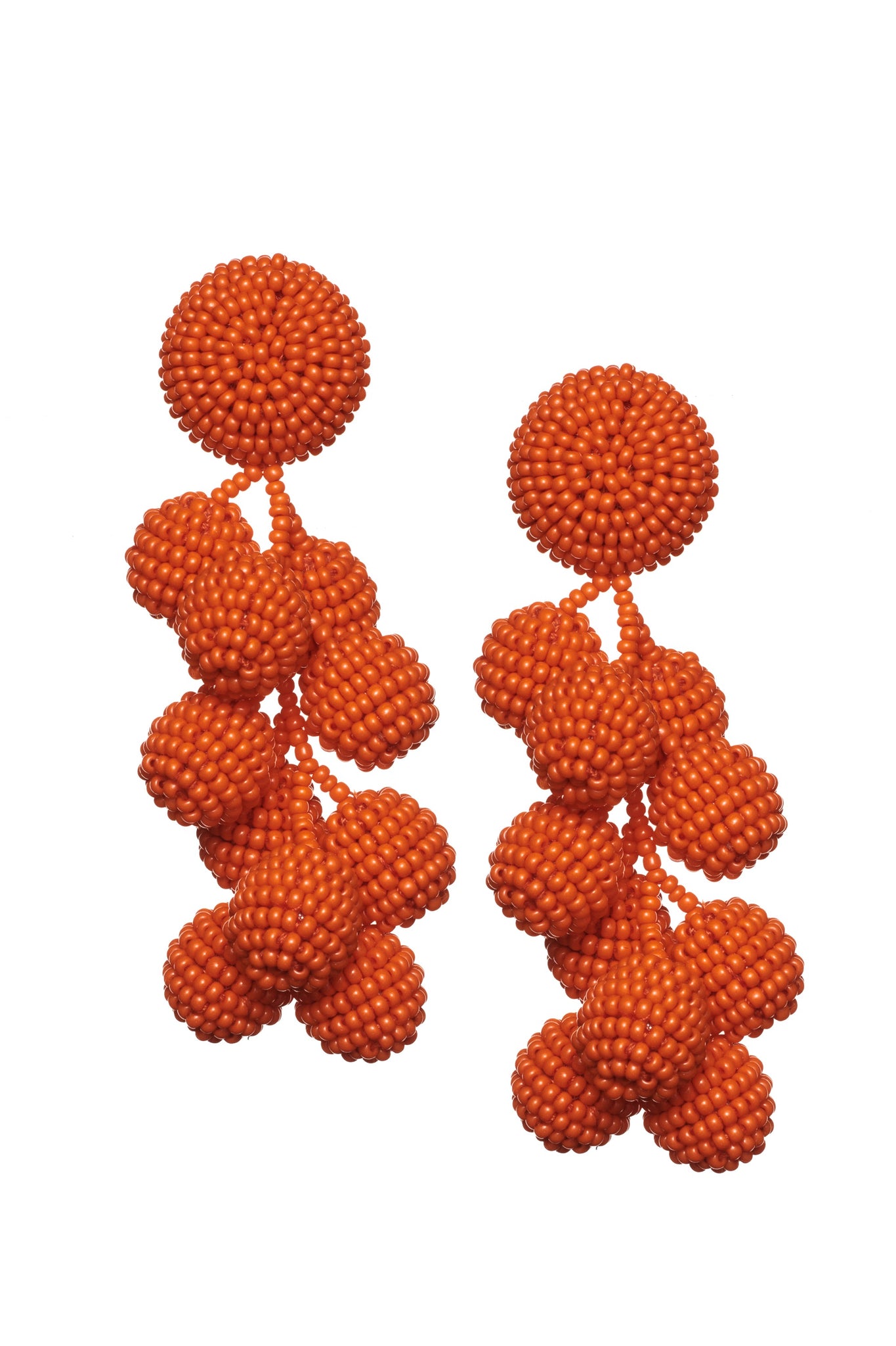 COCONUTS EARRINGS - BRIGHT ORANGE