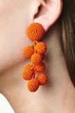 COCONUTS EARRINGS - BRIGHT ORANGE