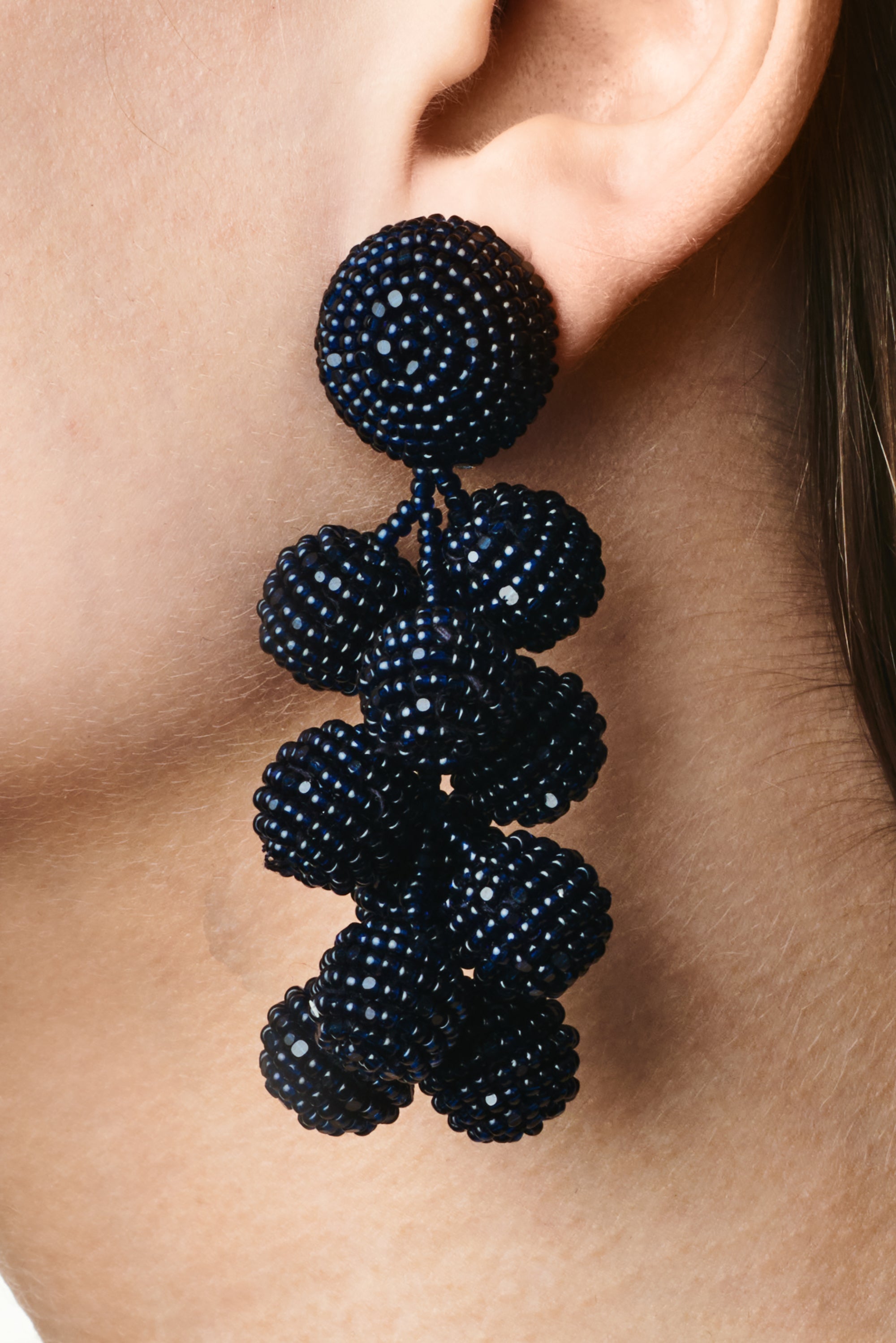 COCONUTS EARRINGS - NAVY