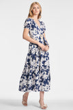 Carina Dress - Alto Blu Fiore - Final Sale