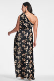 Chelsea Gown - Black Venetia Petal