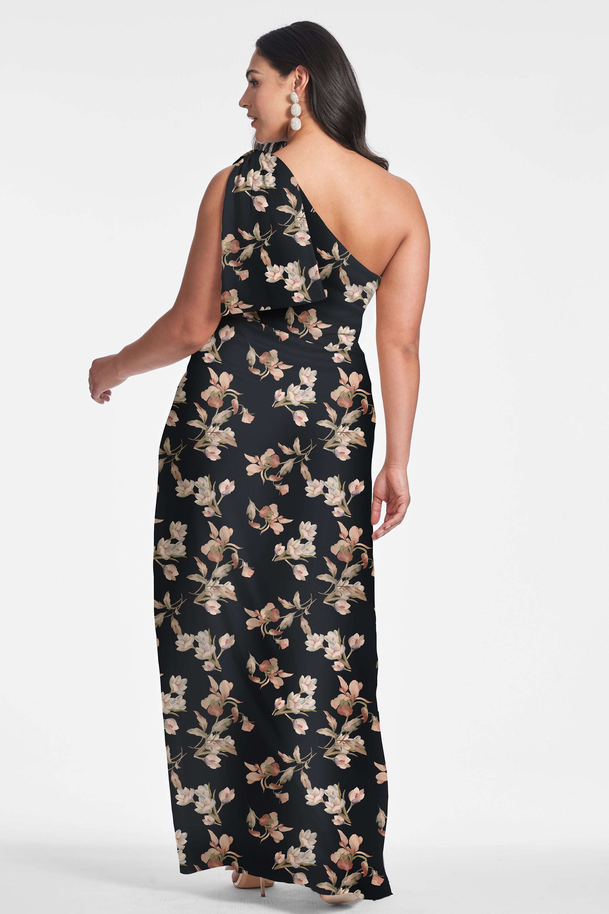 Chelsea Gown - Black Venetia Petal