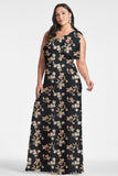 Chelsea Gown - Black Venetia Petal