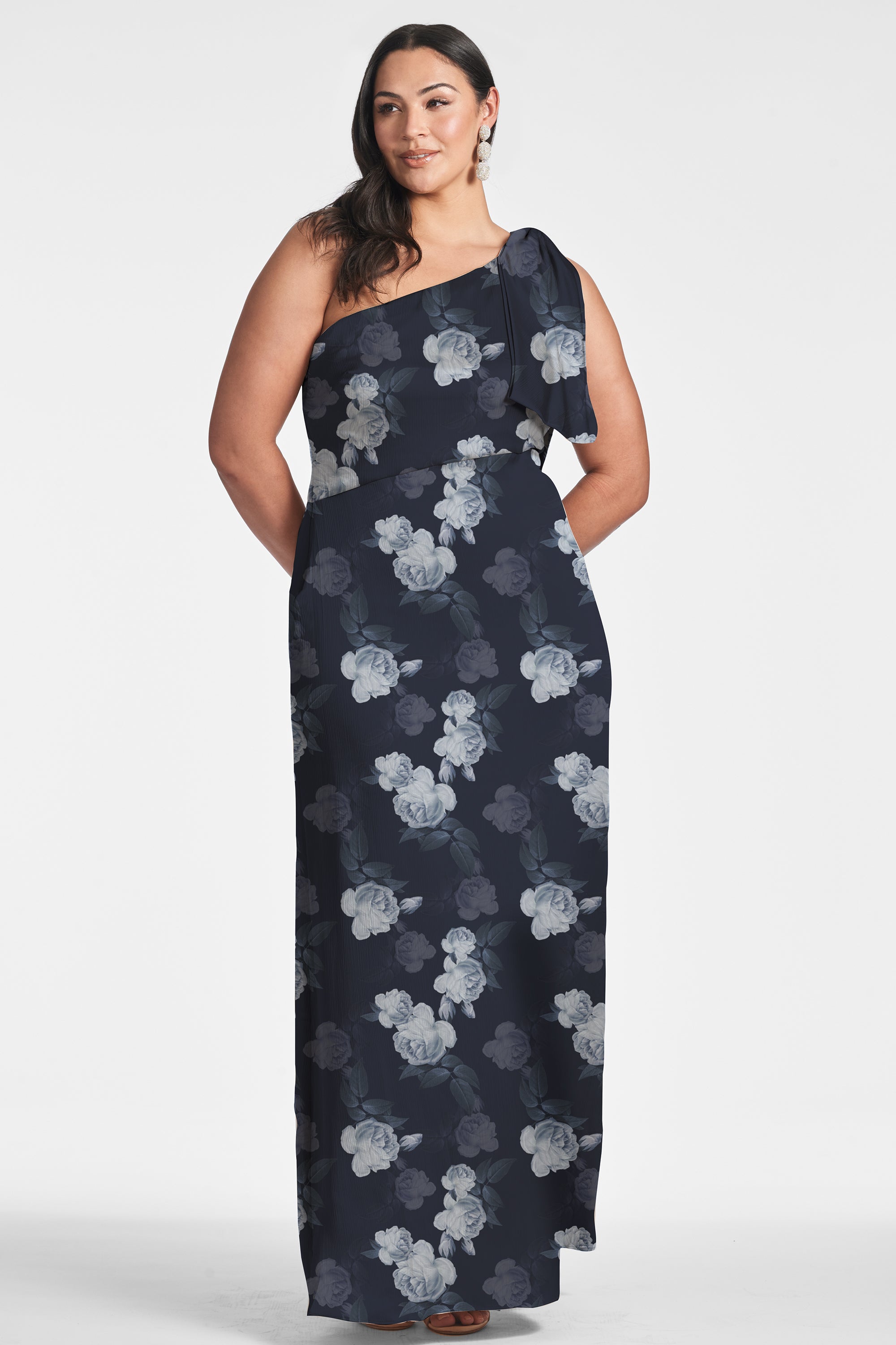 Chelsea Gown - Midnight Glacial Rose