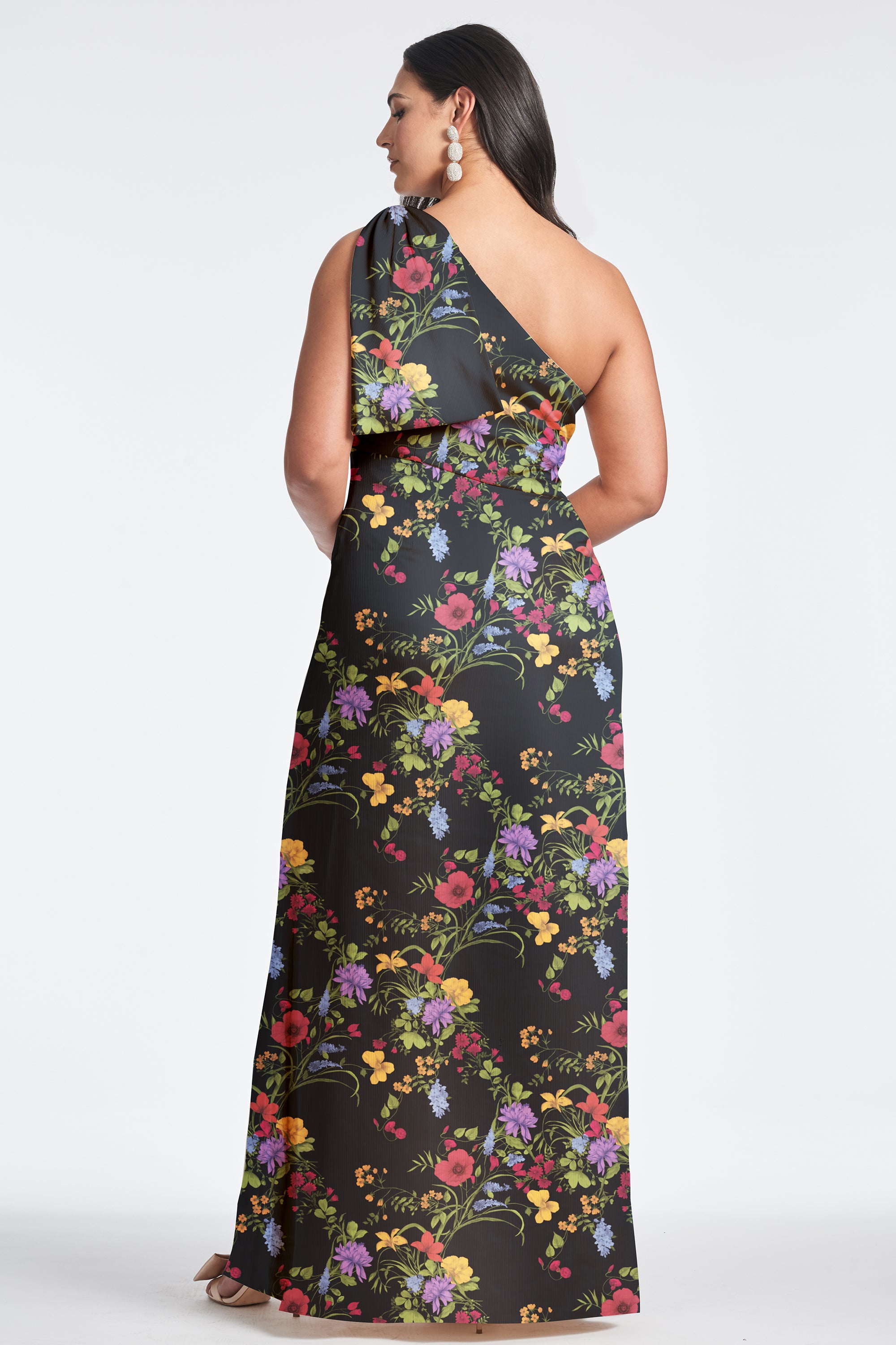 Chelsea Gown - Noir Wildflower - Final Sale