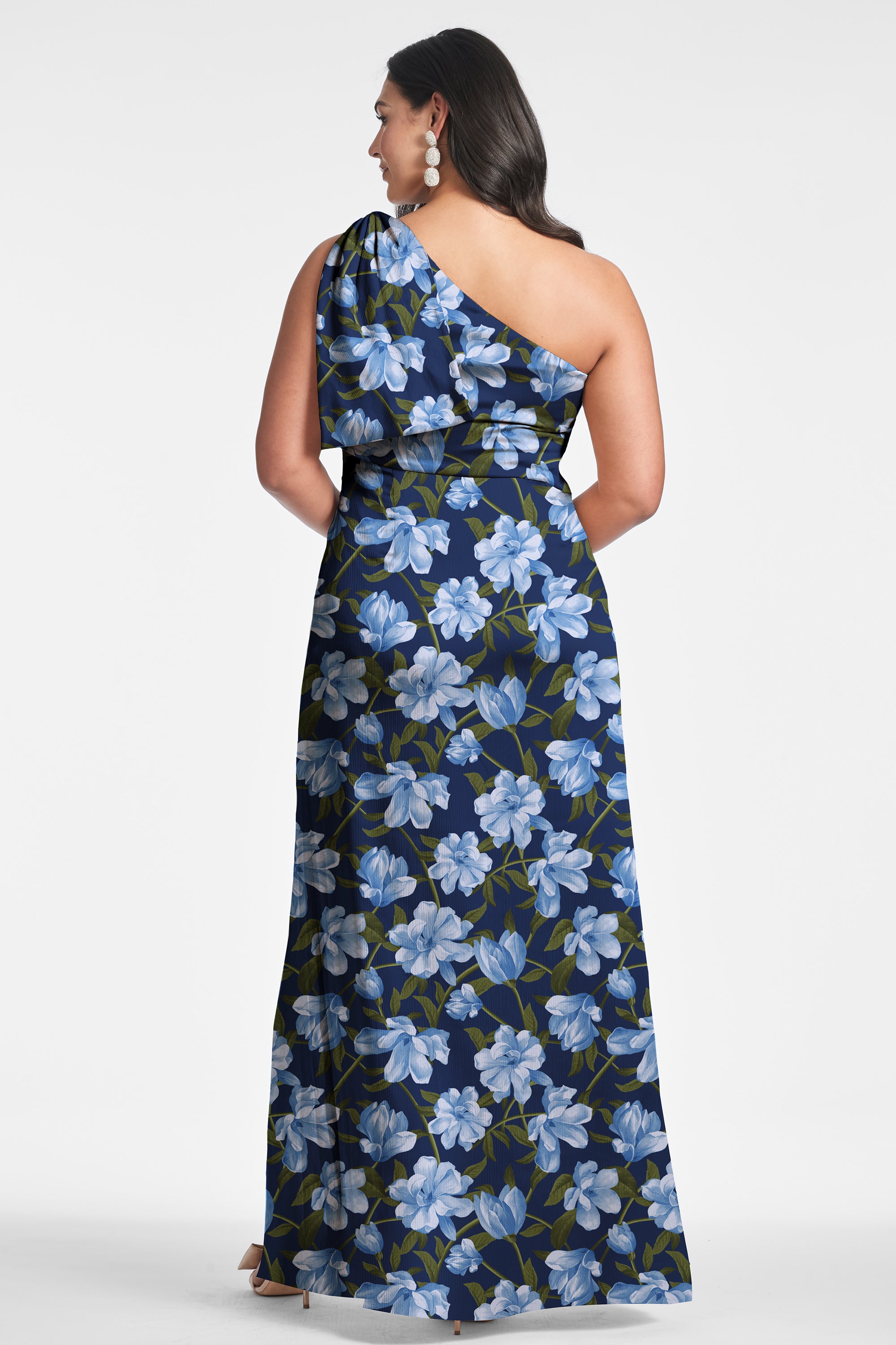 Chelsea Gown - Ocean Blue Magnolia - Final Sale