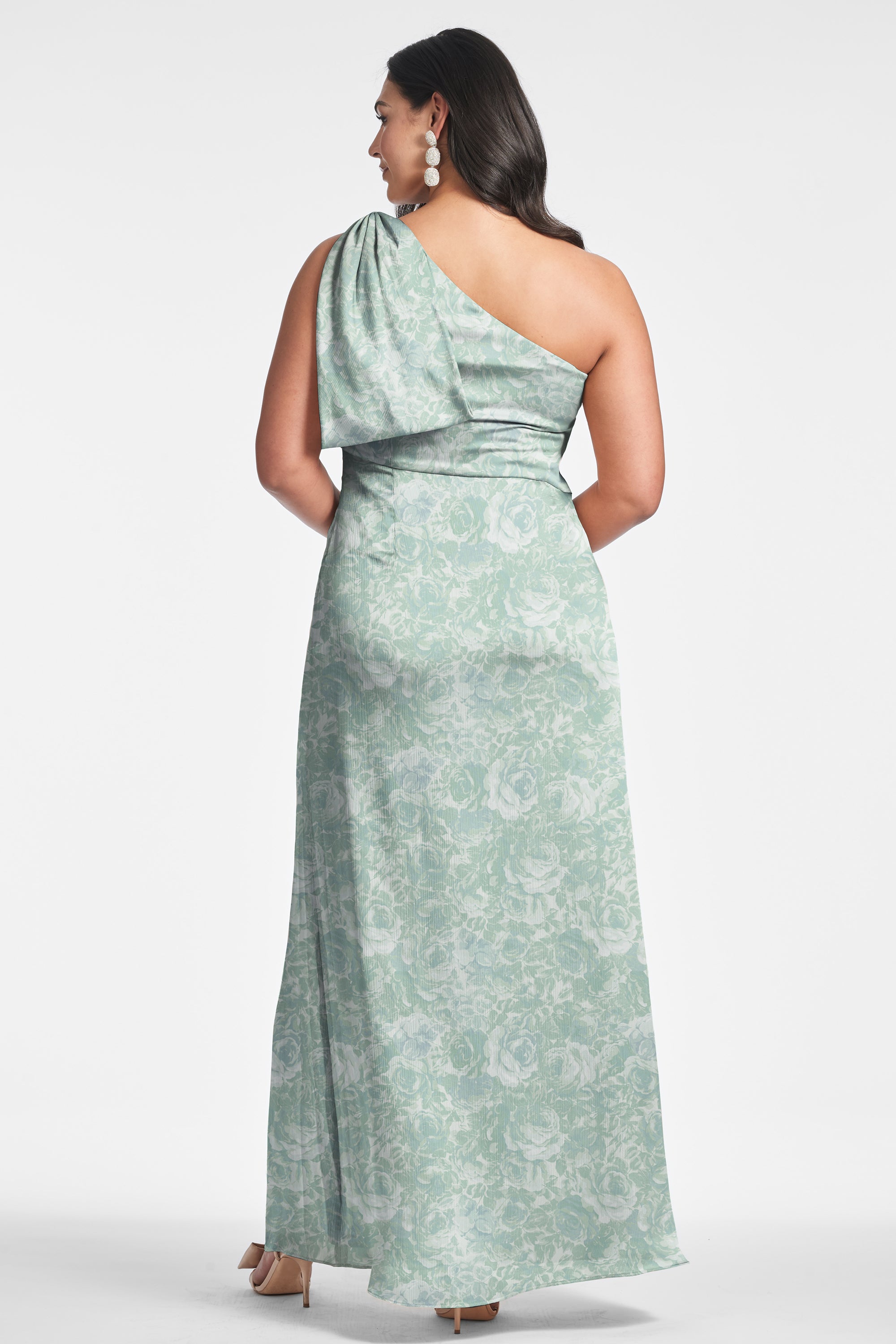 Chelsea Gown - Sage Painted Floral