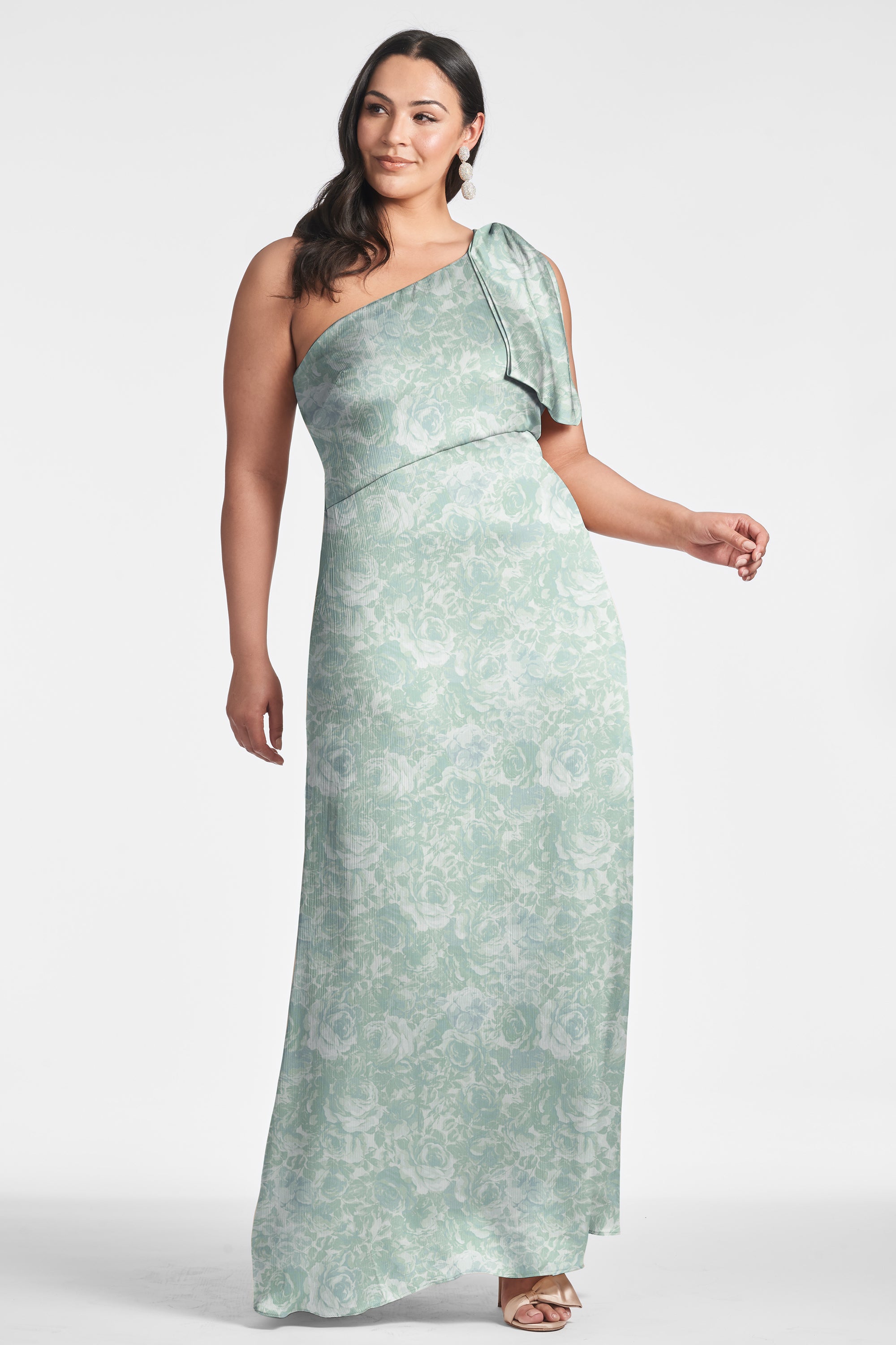 Chelsea Gown - Sage Painted Floral