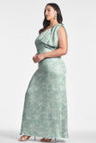 Chelsea Gown - Sage Painted Floral