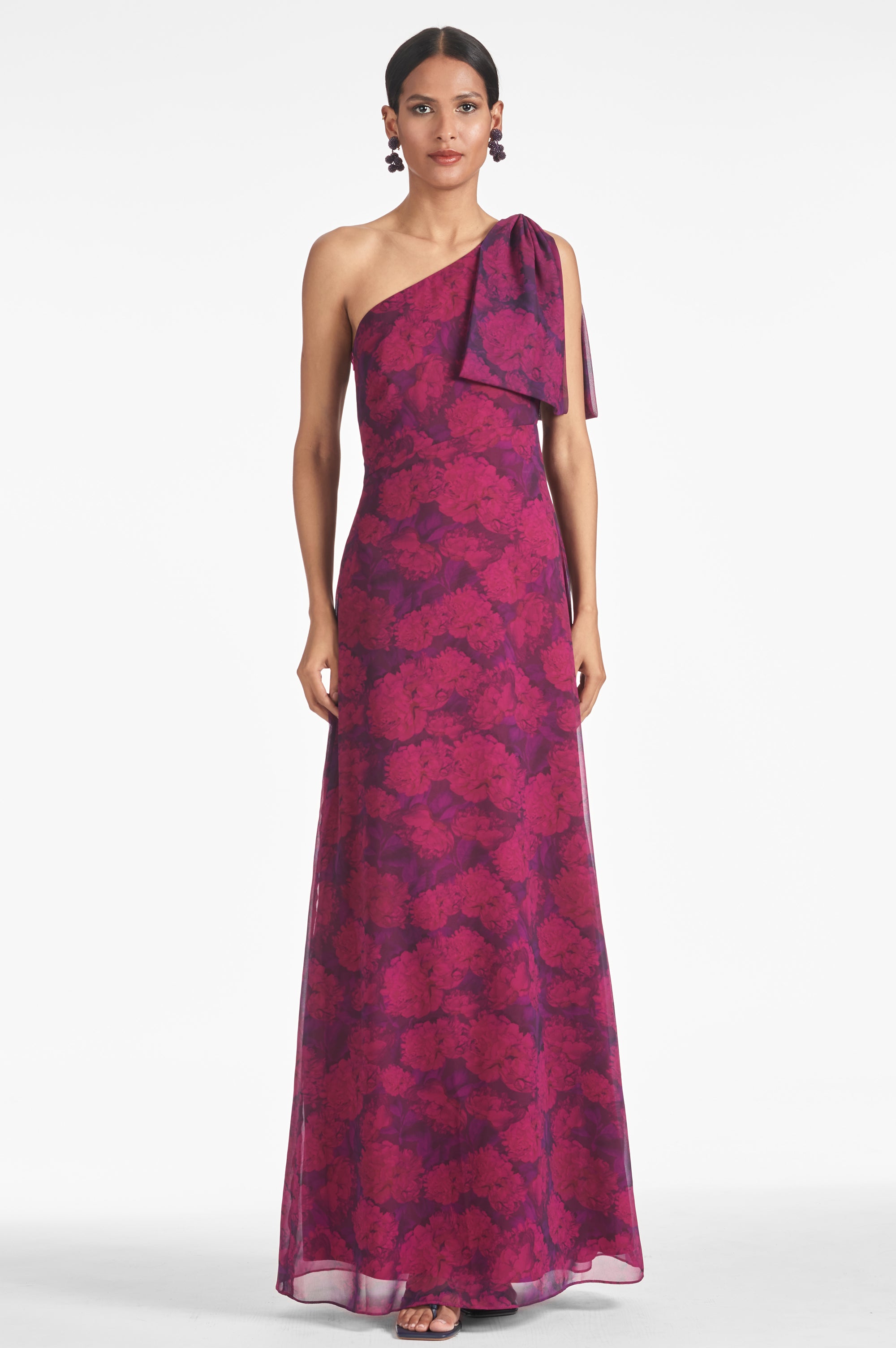 Chelsea Gown - Magenta Bloom - Final Sale