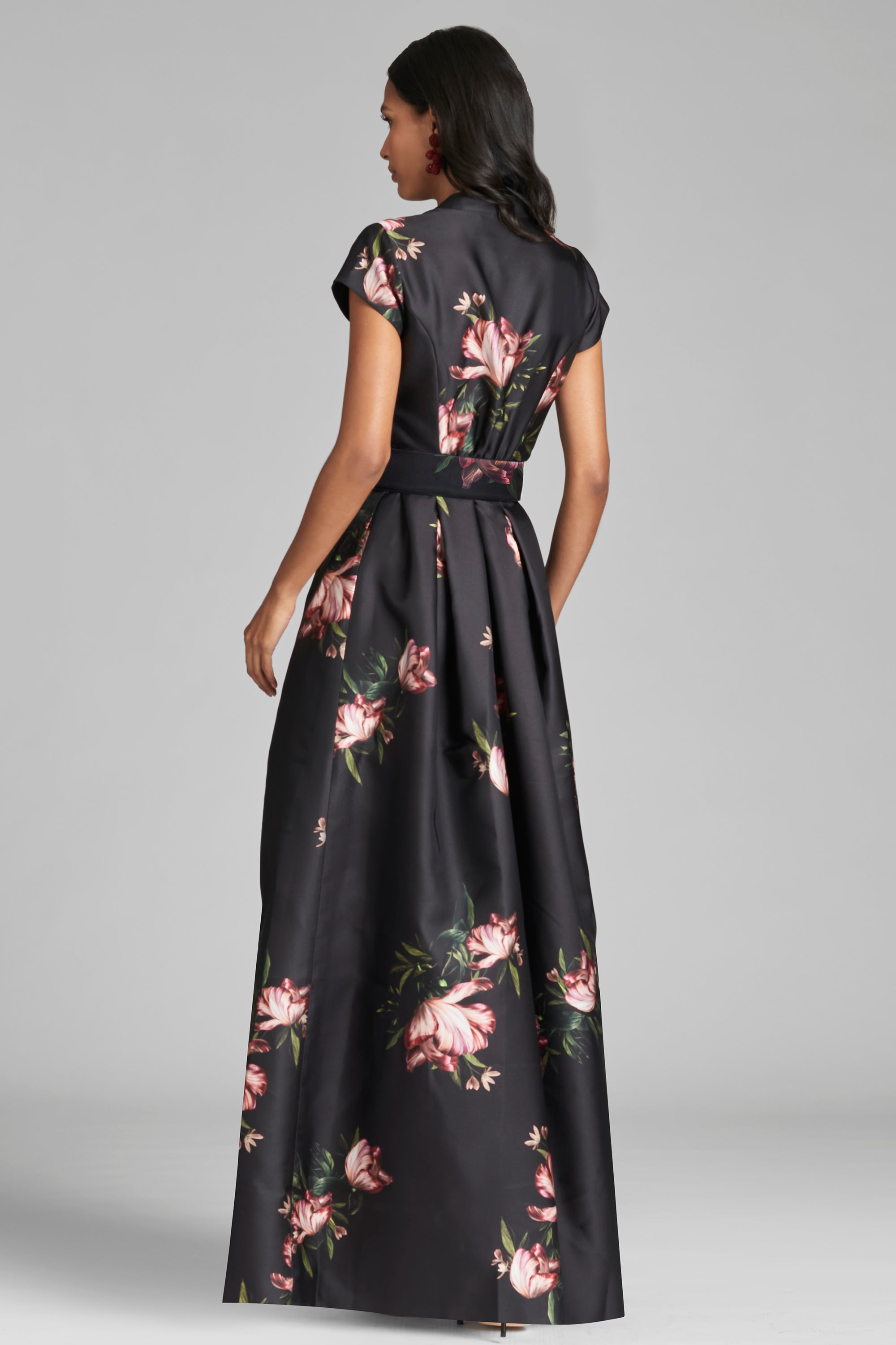 Marta Gown - Noir Blossom