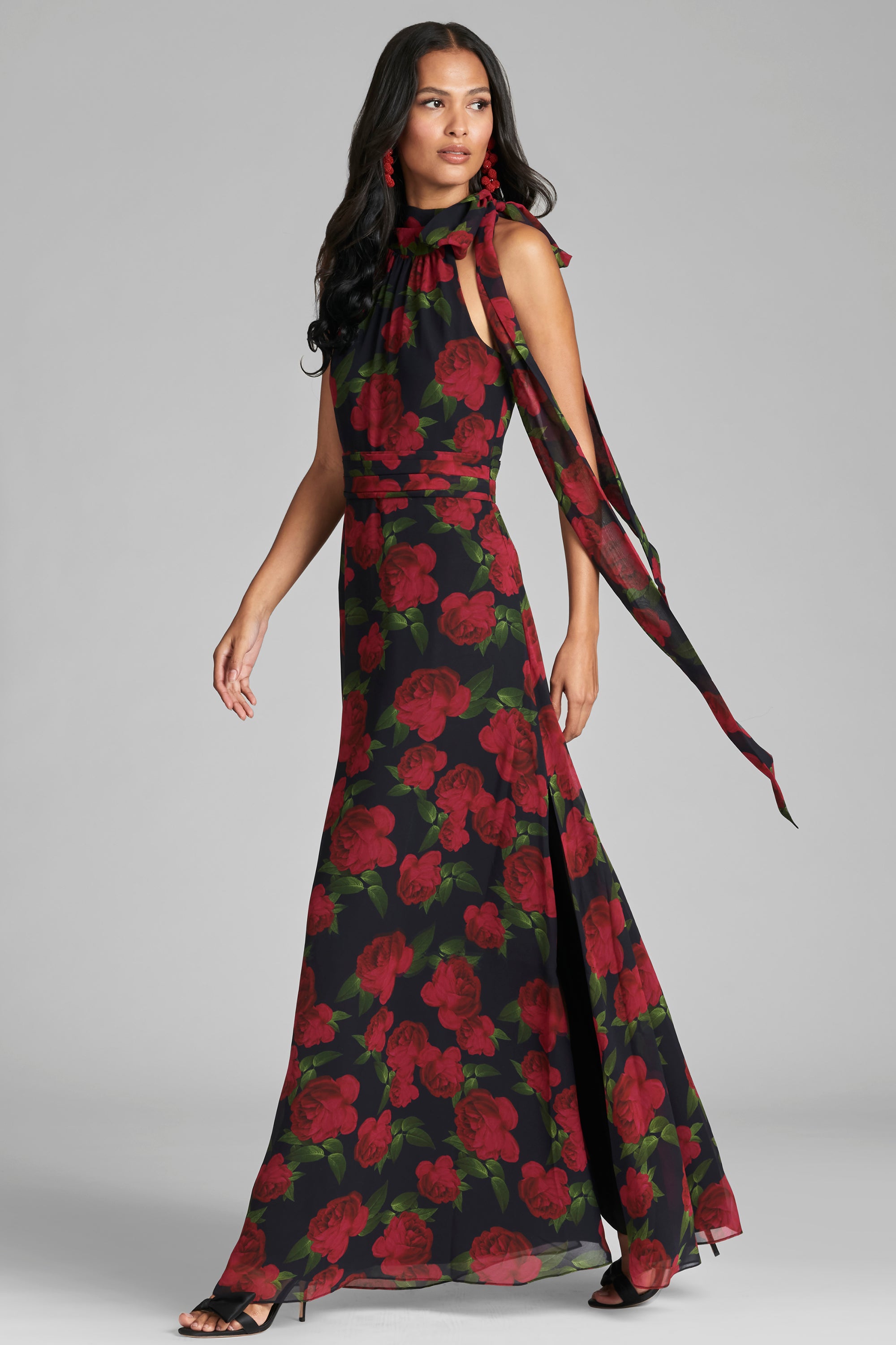 Kayla Gown - Ruby Tea Roses - Final Sale