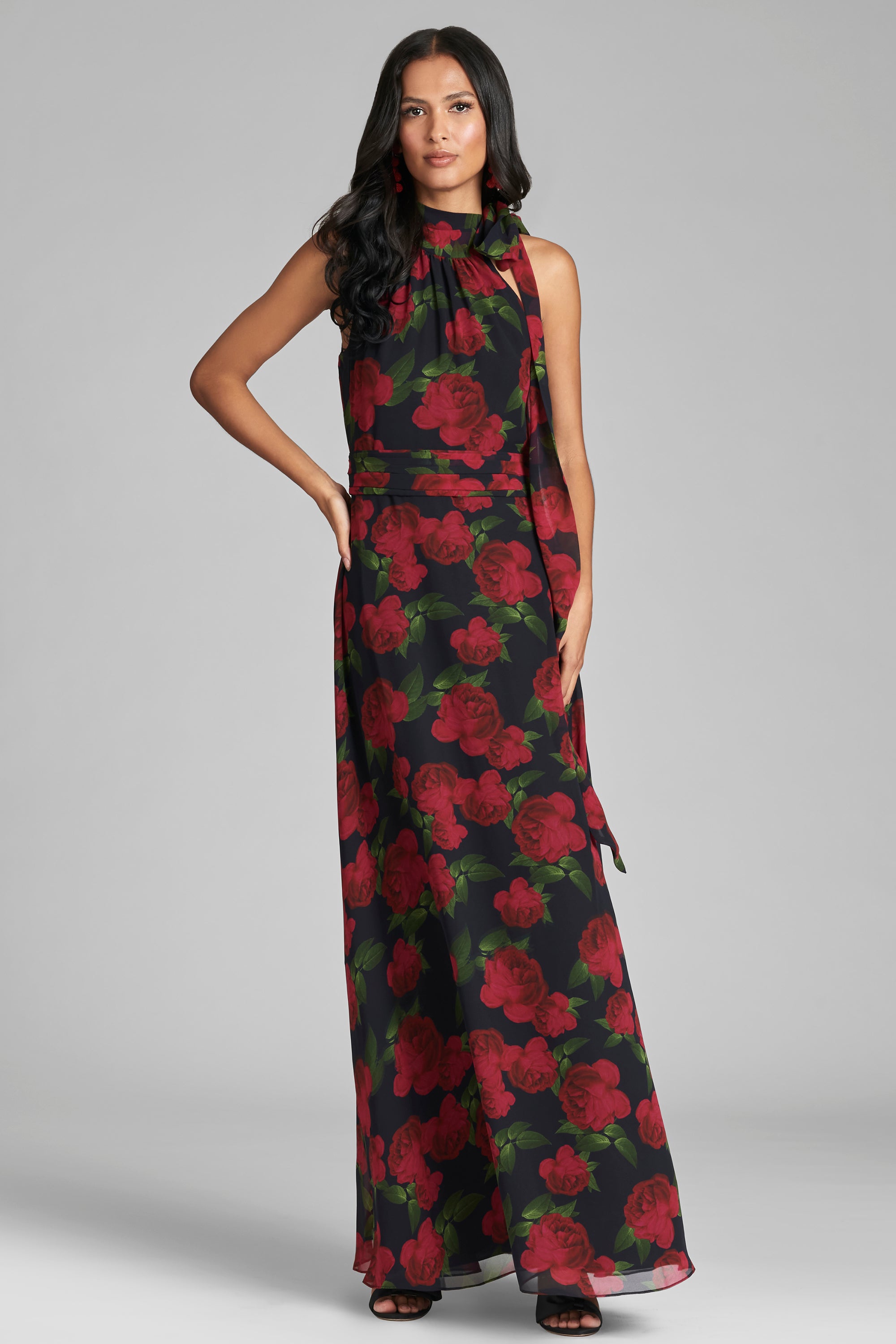 Kayla Gown - Ruby Tea Roses - Final Sale