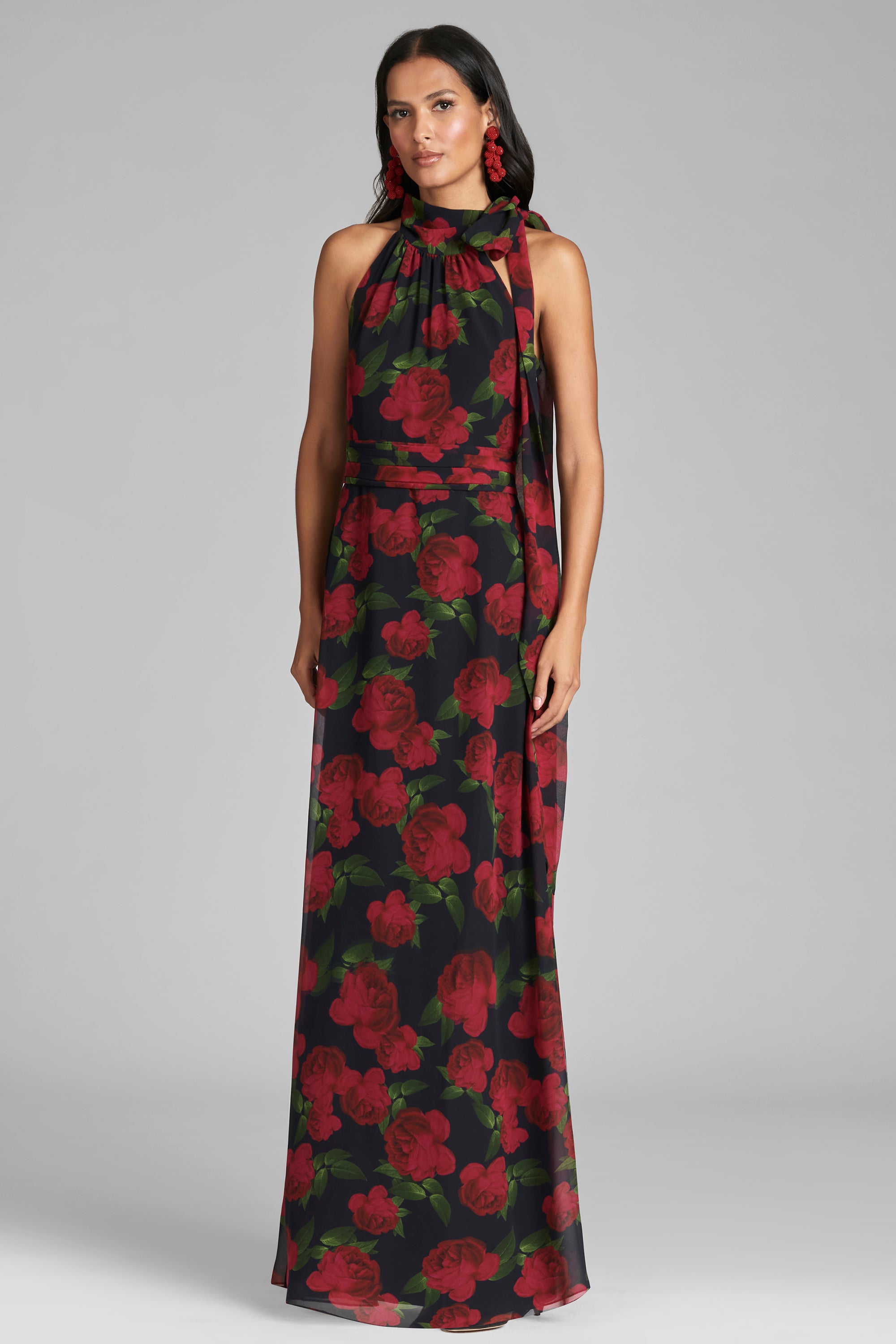 Kayla Gown - Ruby Tea Roses - Final Sale