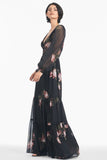 Jules Gown - Noir Blossom - Final Sale