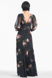 Jules Gown - Noir Blossom - Final Sale