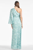 Keely Gown - Sage Painted Floral