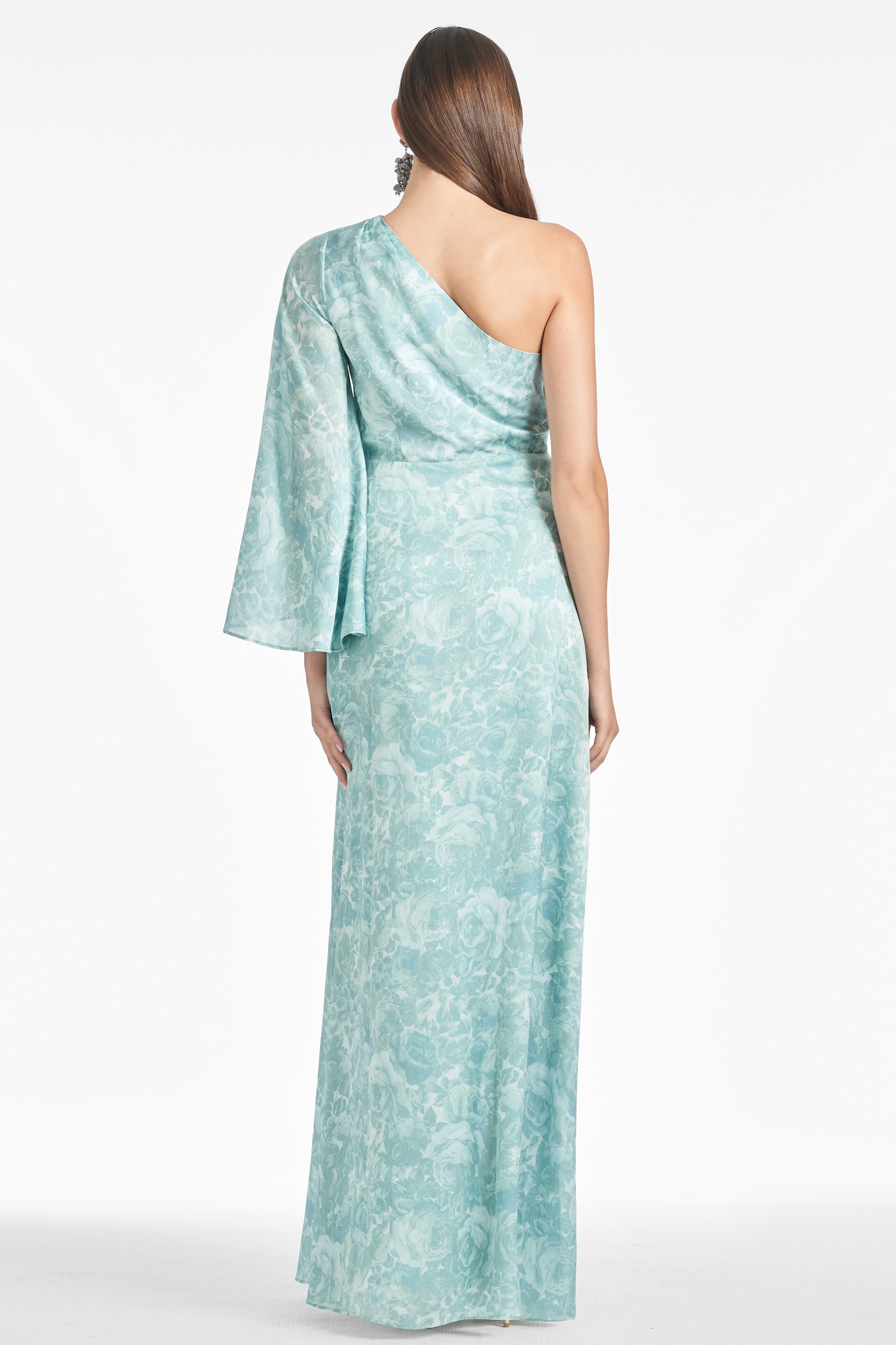 Keely Gown - Sage Painted Floral