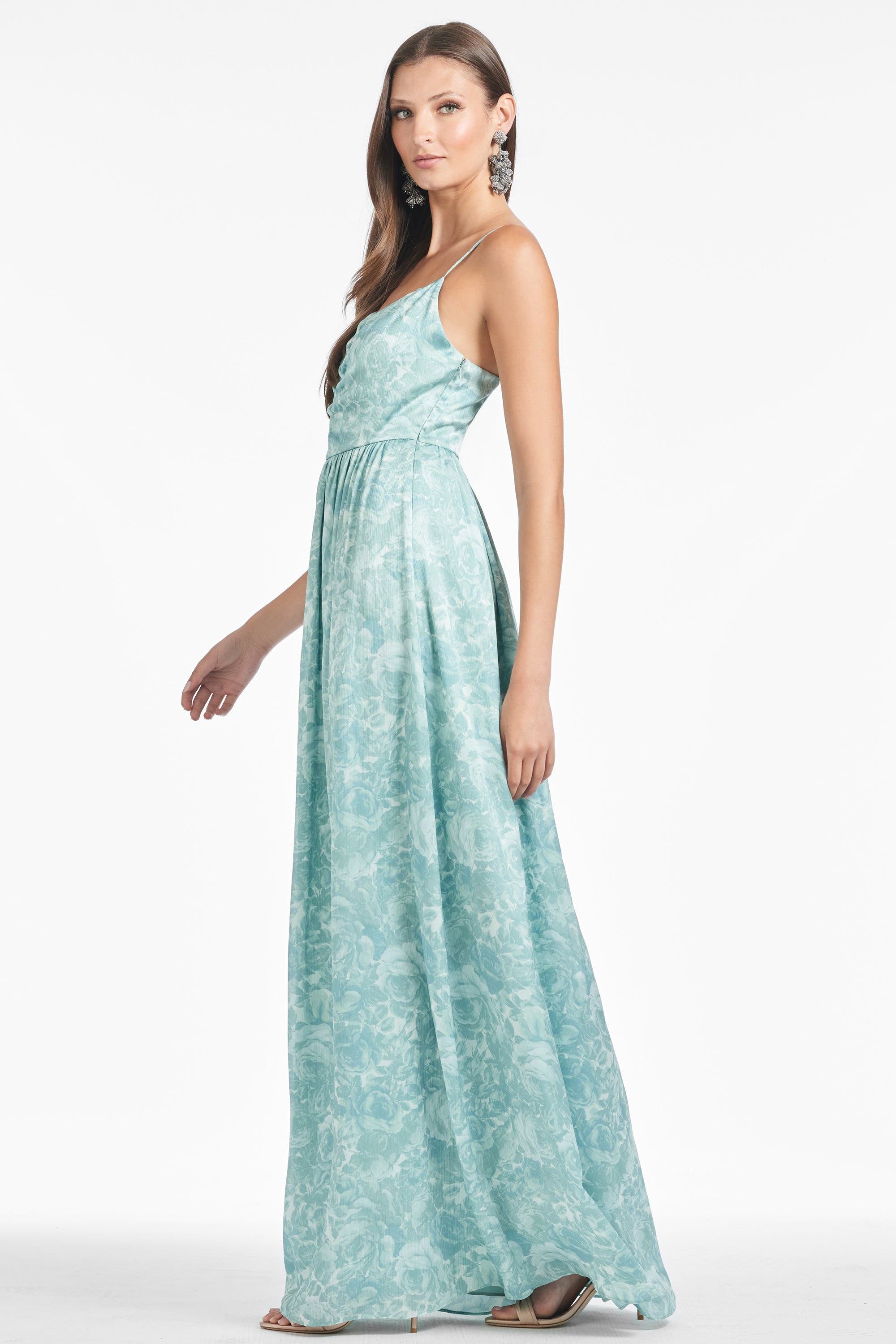 Sienna Gown - Sage Painted Floral