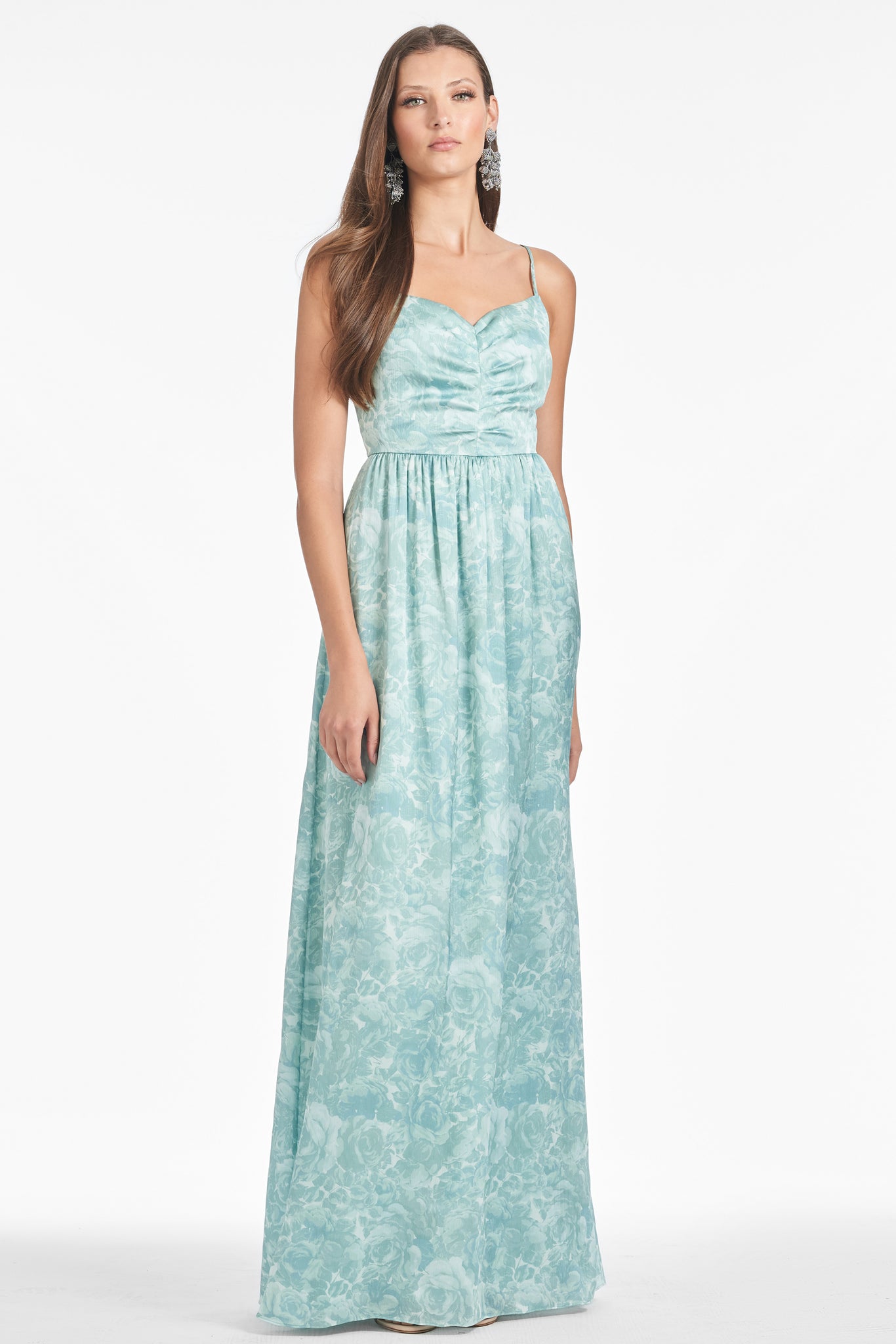 Sienna Gown - Sage Painted Floral