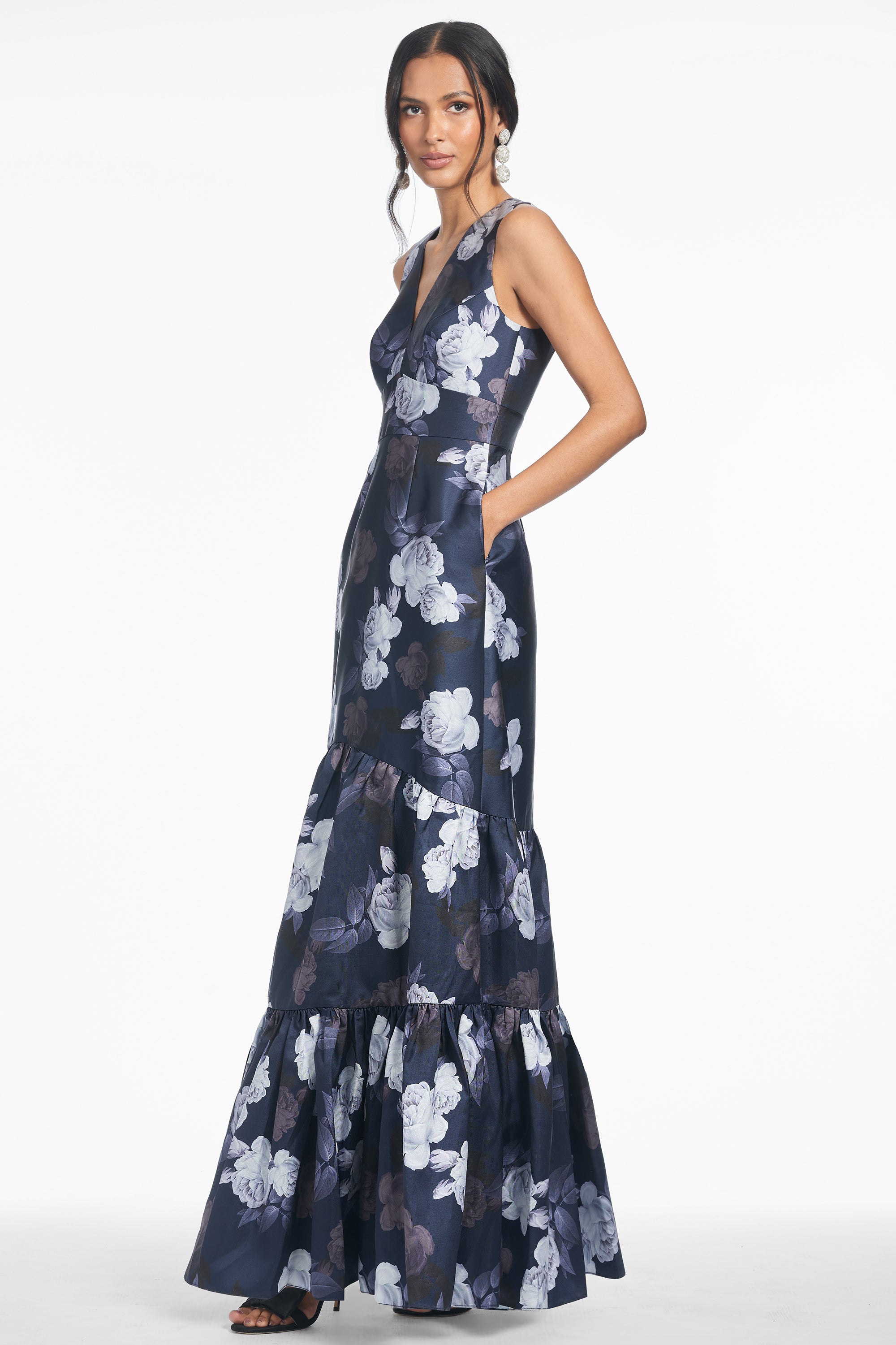 Rori Gown - Midnight Glacial Rose