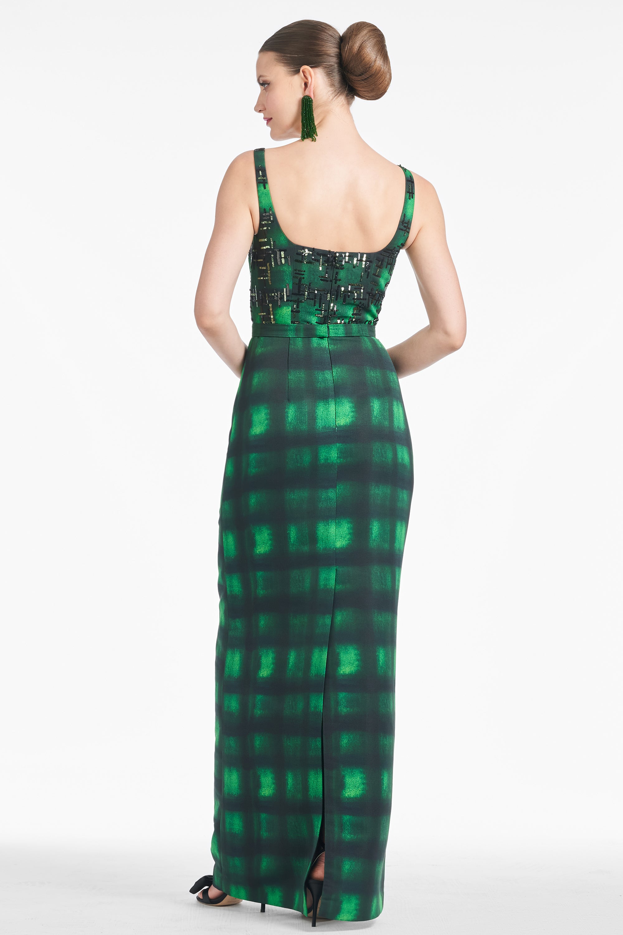 Lana Gown - Emerald Shibori - Final Sale