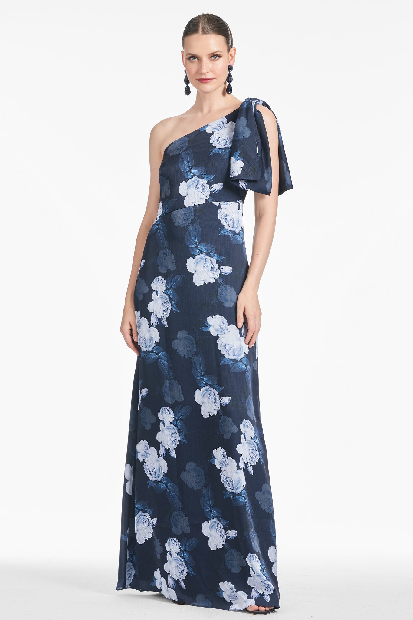 Chelsea Gown - Midnight Glacial Rose