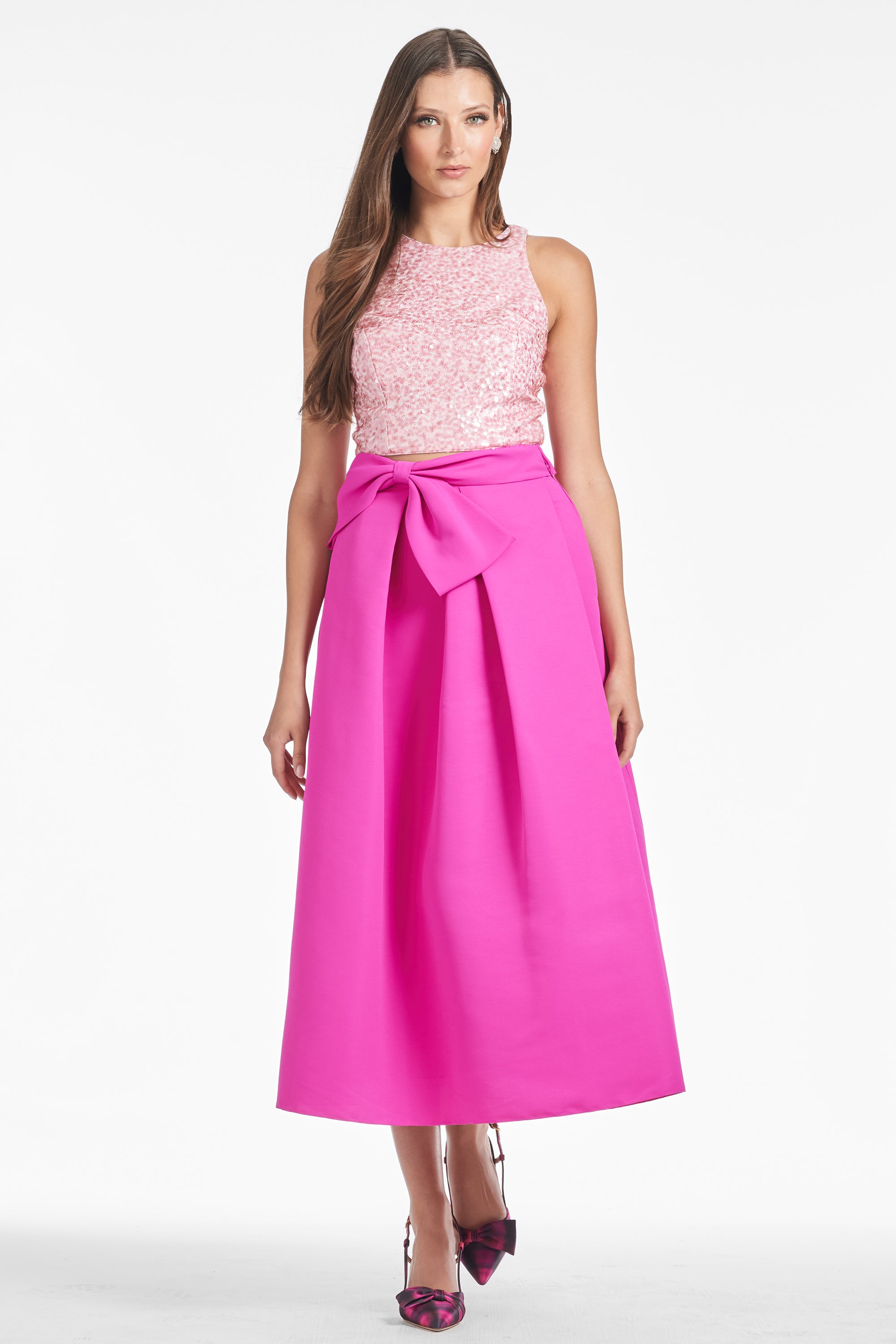 Whitley Skirt - Cerise - Final Sale