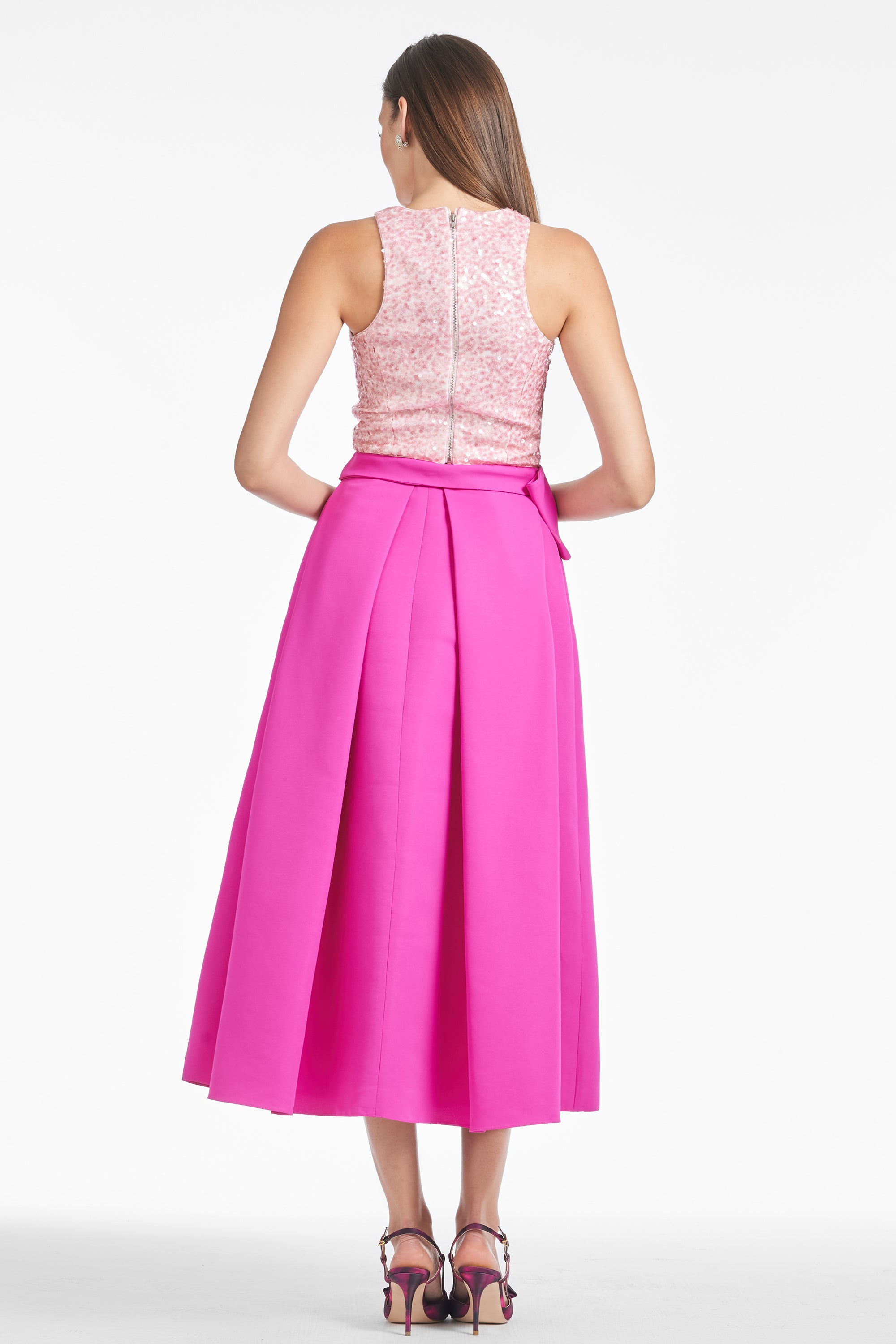 Whitley Skirt - Cerise - Final Sale