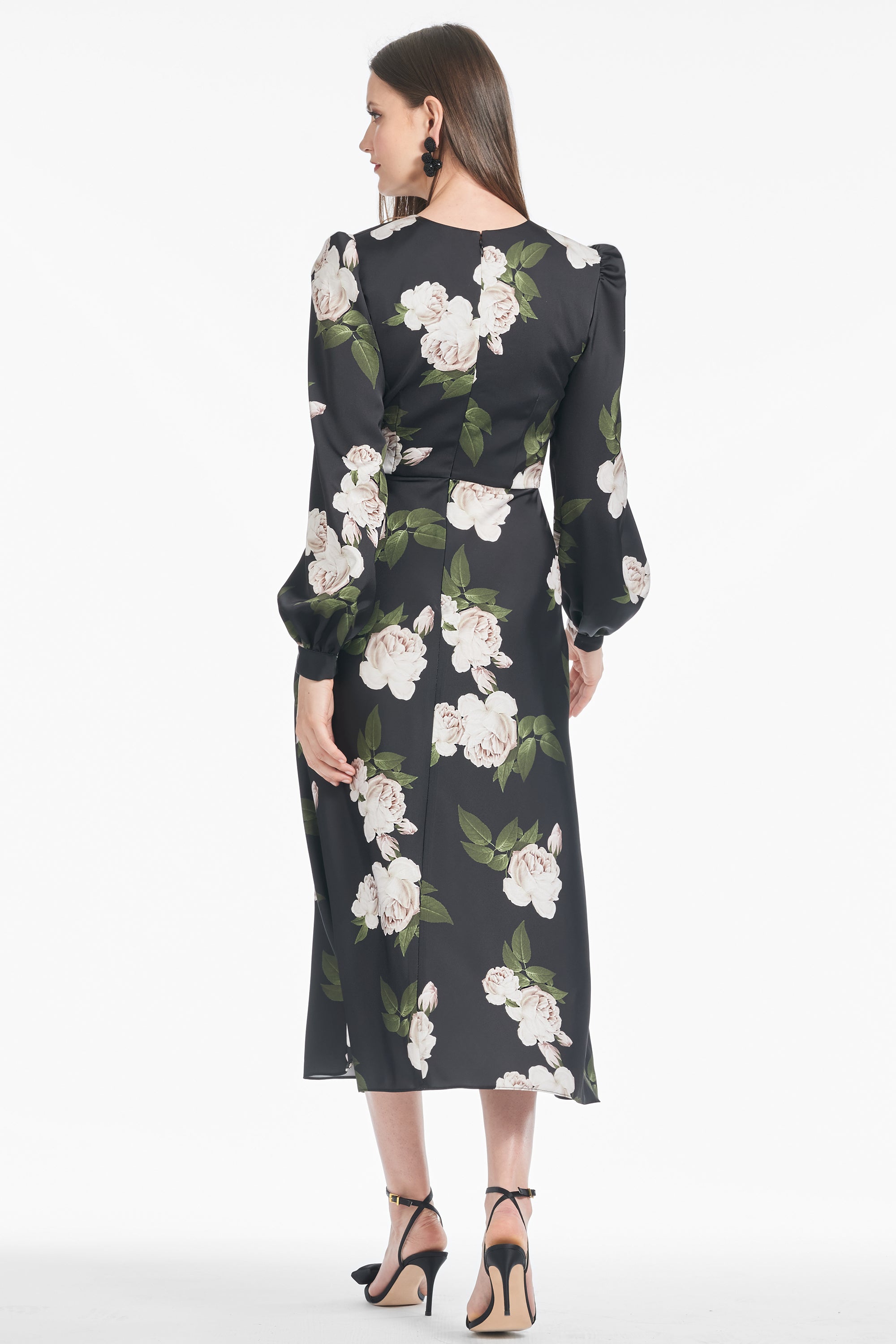 Lola Dress - Obsidian Blooms - Final Sale